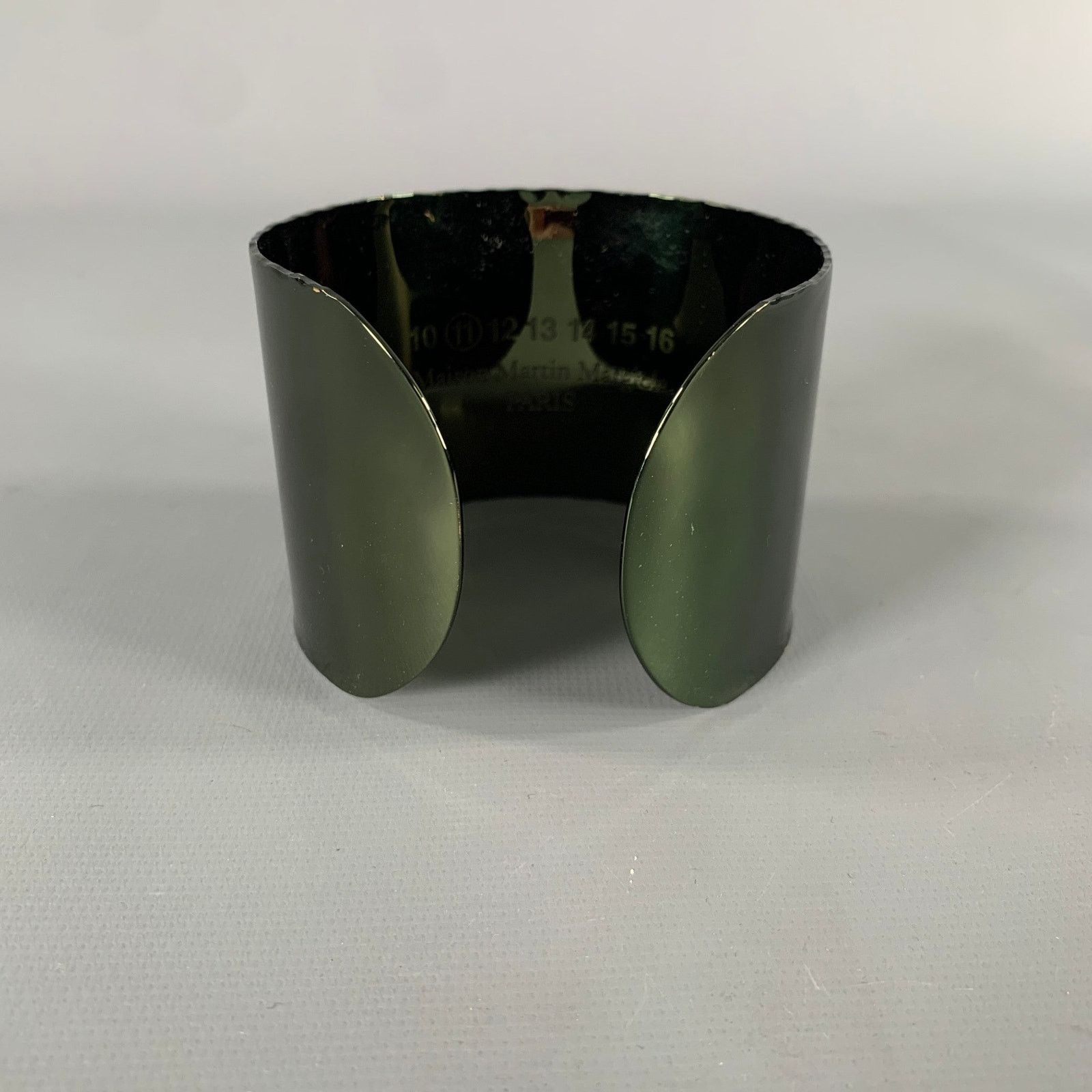 Maison Margiela MAISON MARTIN MARGIELA Green Metallic Metal Bracelet Size ONE SIZE - 2 Thumbnail