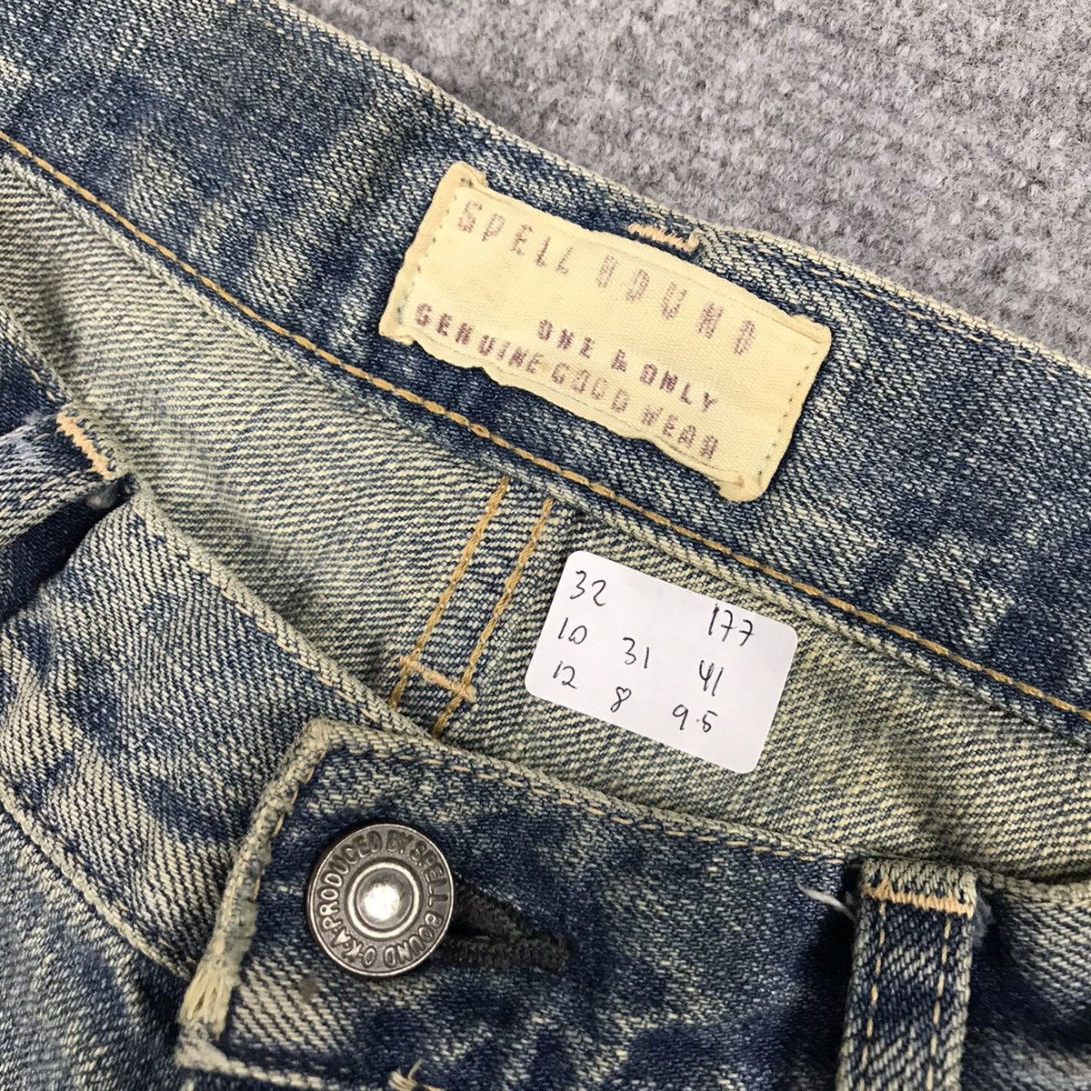 If Six Was Nine × Japanese Brand × Spellbound FALRE SPELLBOUND BOOTCUT DISTRESSED DENIM PANTS Size US 32 / EU 48 - 8 Thumbnail