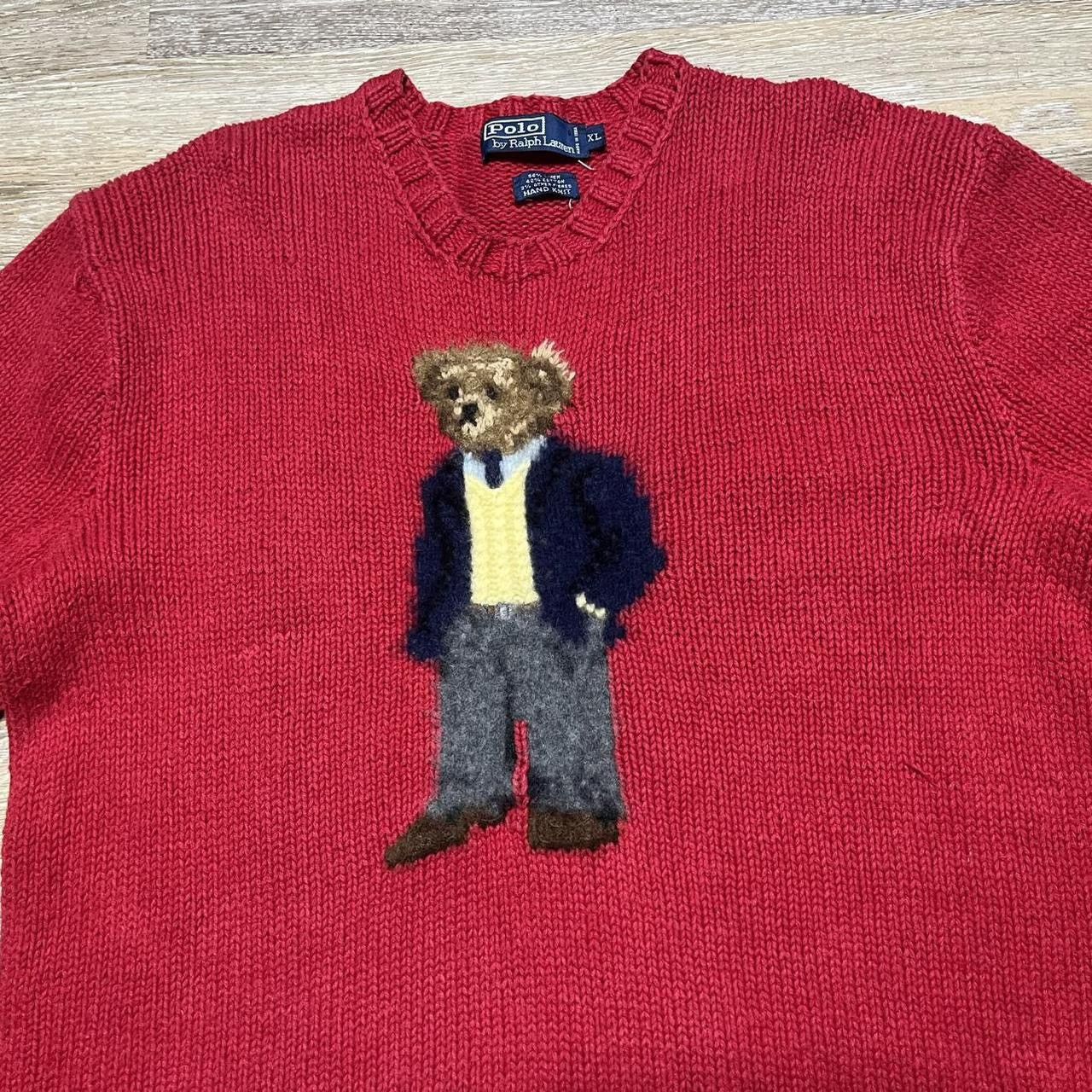 Polo Ralph Lauren × Vintage college dropout polo bear sweater Size US XL / EU 56 / 4 - 3 Thumbnail