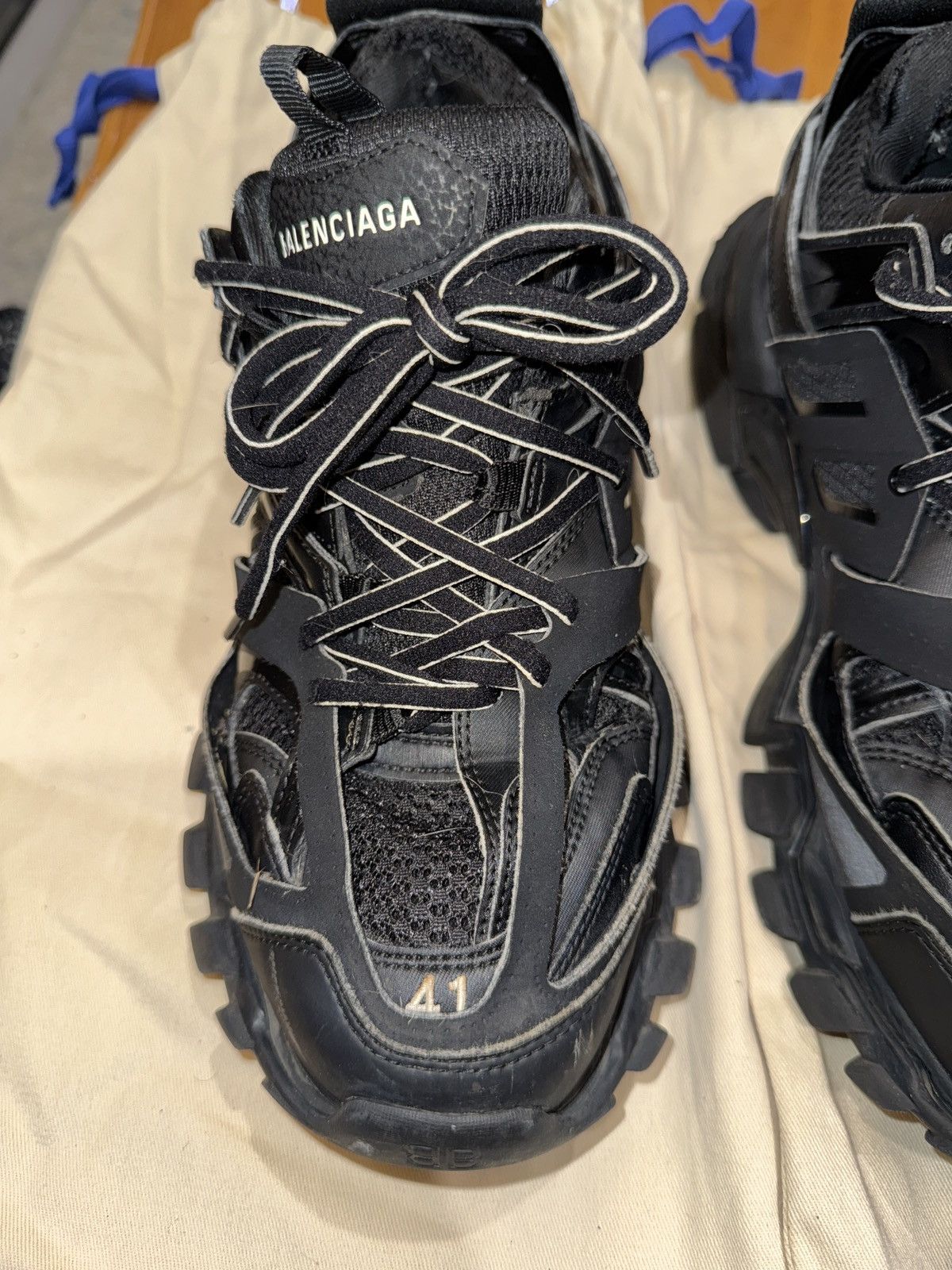Balenciaga Black Balenciaga Tracks Size 41 Size US 8 / EU 41 - 4 Thumbnail