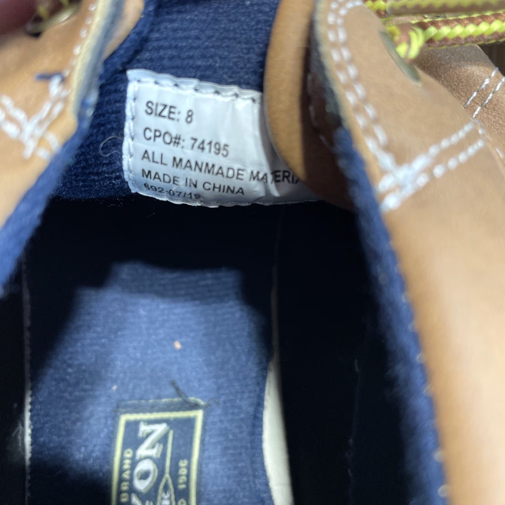 Rains Canyon Creek Womens Ankle Duck rain shoes/boots Size 8 Navy Tan Size US 8 / IT 38 - 6 Thumbnail