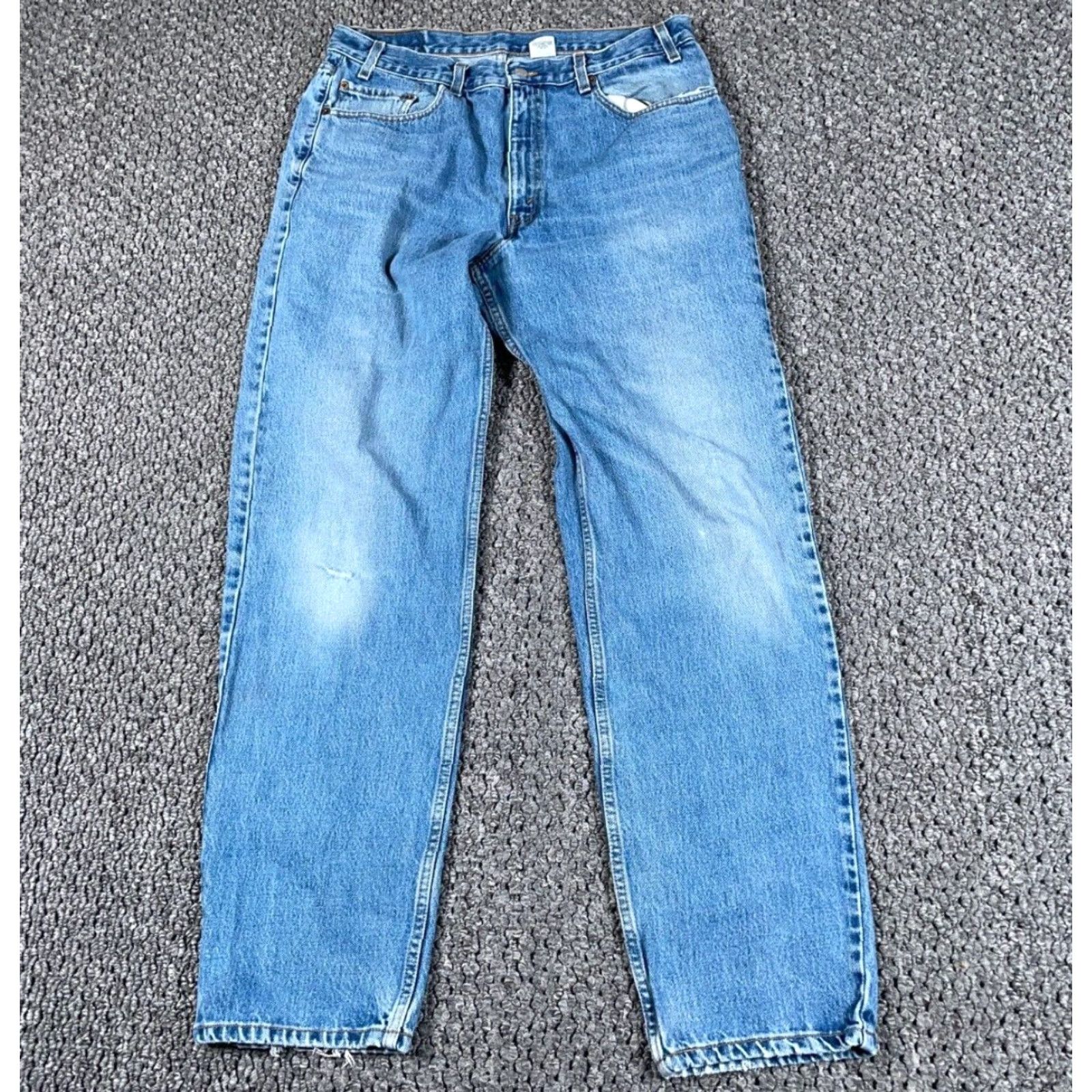 Levi's VINTAGE Levi's 550 Jeans Men’s 550 Relaxed Fit Denim 34 x 33 Blue 90s Grunge Retro Style Mens Size US 36 / EU 52 - 2 Thumbnail