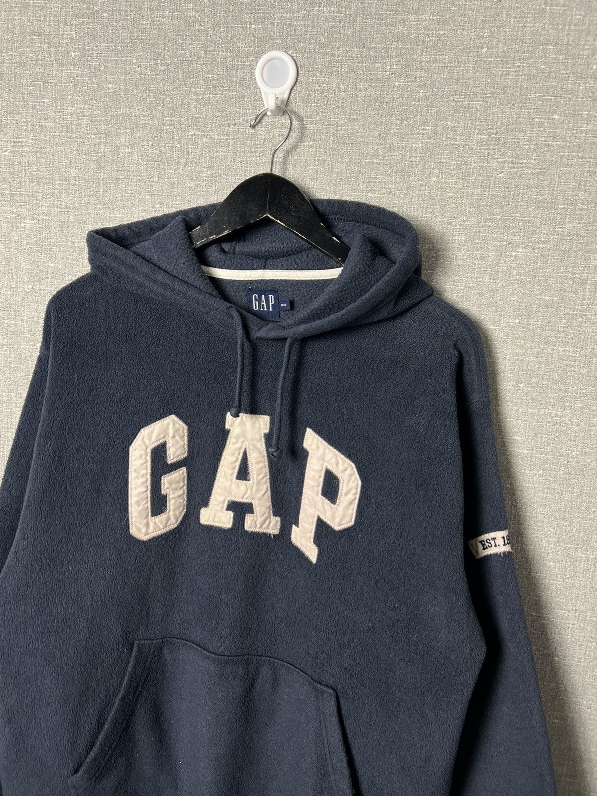 Gap × Vintage Vintage Gap Pullover Fleece Oversized Hoodie Big Logo Size M Size US M / EU 48-50 / 2 - 3 Thumbnail
