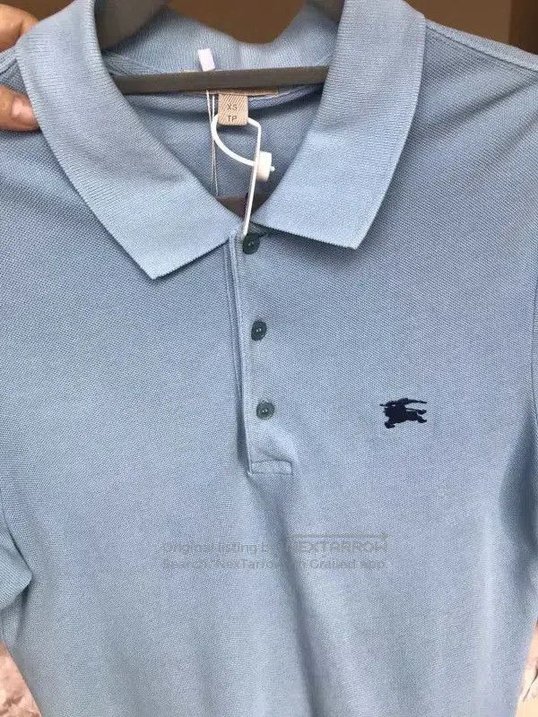 Burberry Burberry Men's Light Blue Short Sleeve Polo. Size US XS / EU 42 / 0 - 3 Thumbnail