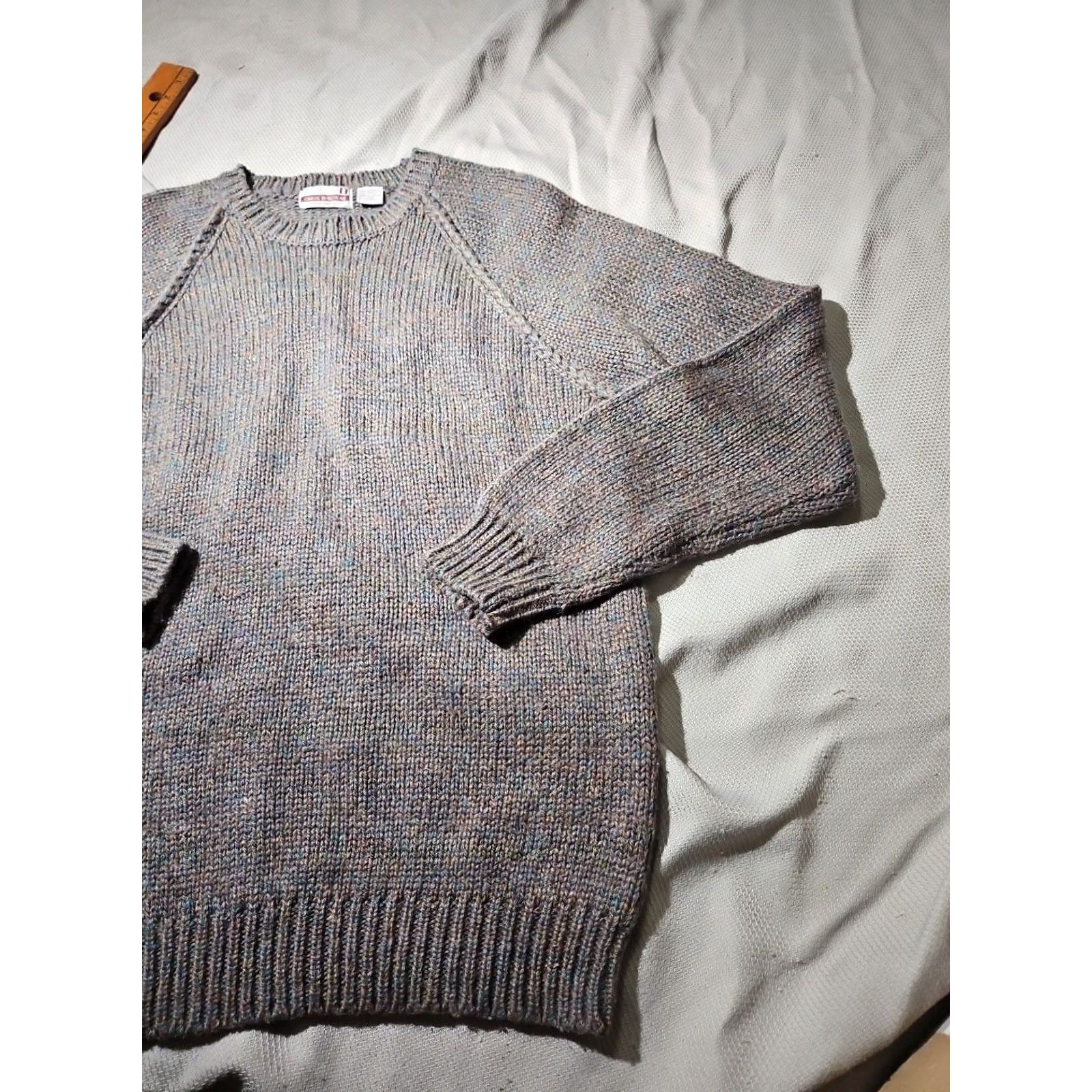 Vintage VTG Classic Directions Sweater Mens XL Gray Wool Blend Ragg Fleck Pullover Knit Crew Neck Size US XL / EU 56 / 4 - 4 Thumbnail