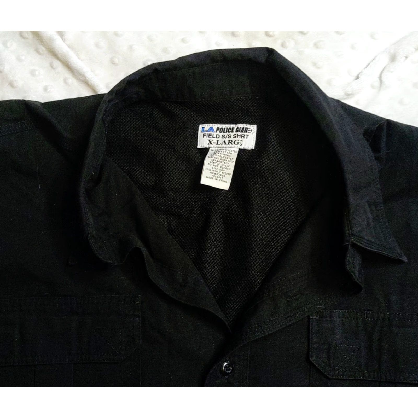Vintage LA Police Gear Short Sleeve Button Up Tactical Field Shirt Mens XL Black Shirt Size US XL / EU 56 / 4 - 4 Thumbnail