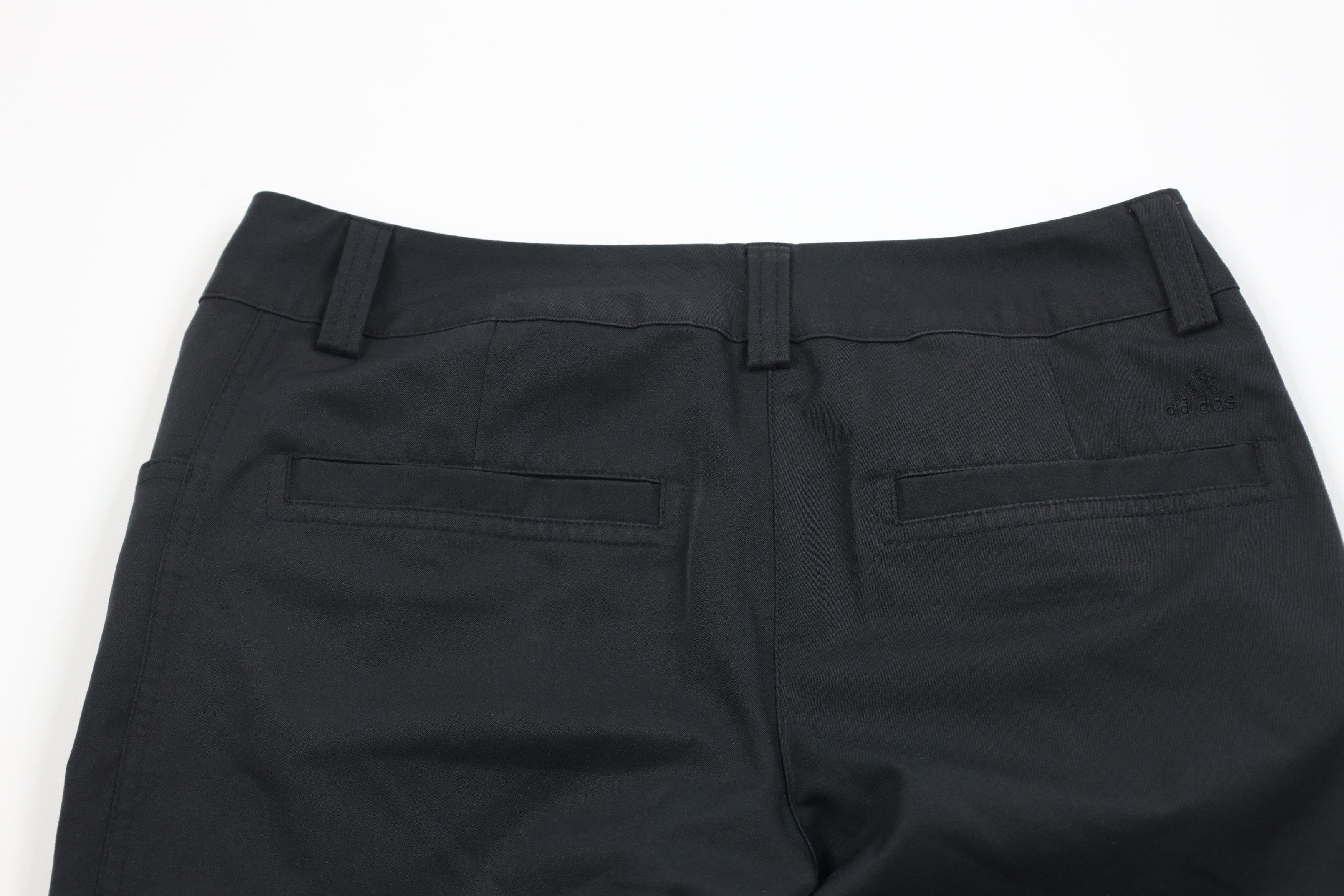 Adidas × Vintage Adidas Golf Flared Wide Leg Tech Golfing Pants Black Size 25" / US 0 / IT 36 - 9 Thumbnail
