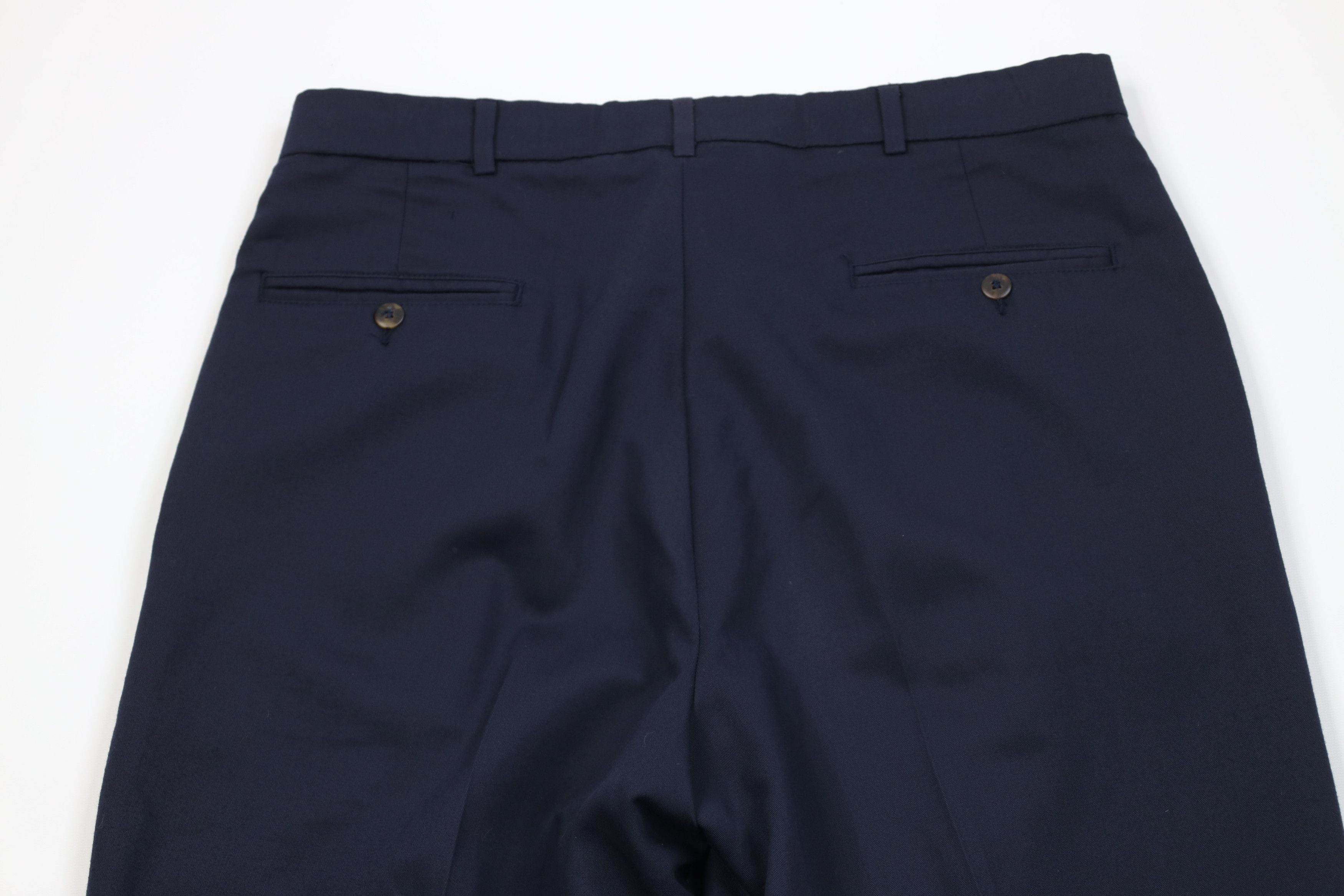 Vintage Vintage 90s Streetwear Knit Pleated Chino Pants Blue USA Size US 36 / EU 52 - 10 Thumbnail