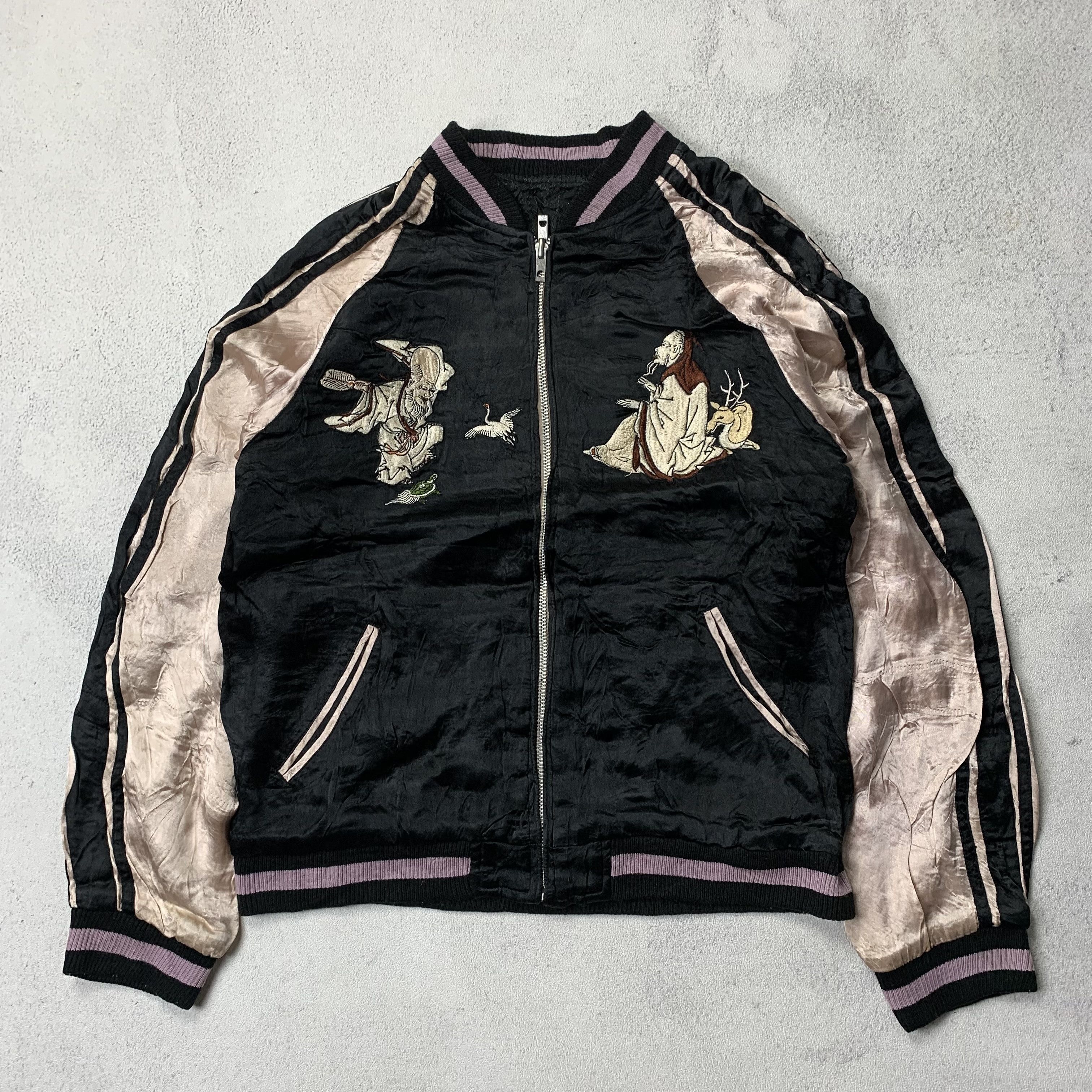 Japanese Brand Reversible Sukajan Jacket Japanese Classic Script Size US M / EU 48-50 / 2 - 6 Thumbnail