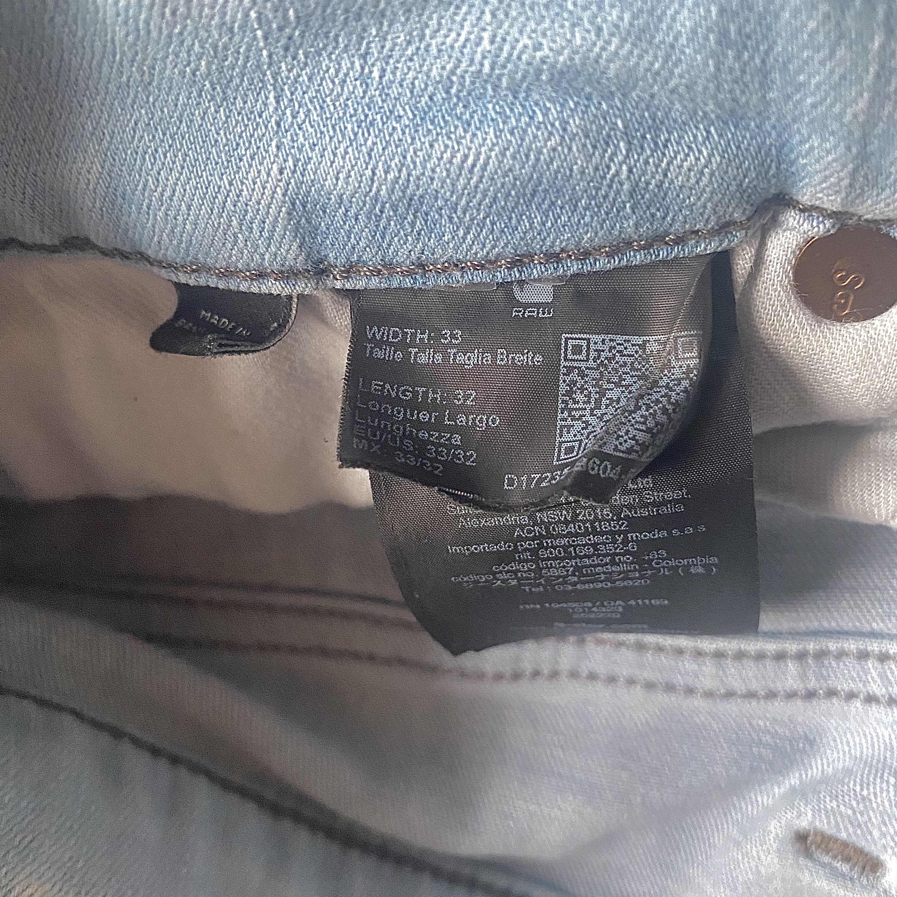 G-Star Light blue g star jeans men Size US 33 - 6 Thumbnail