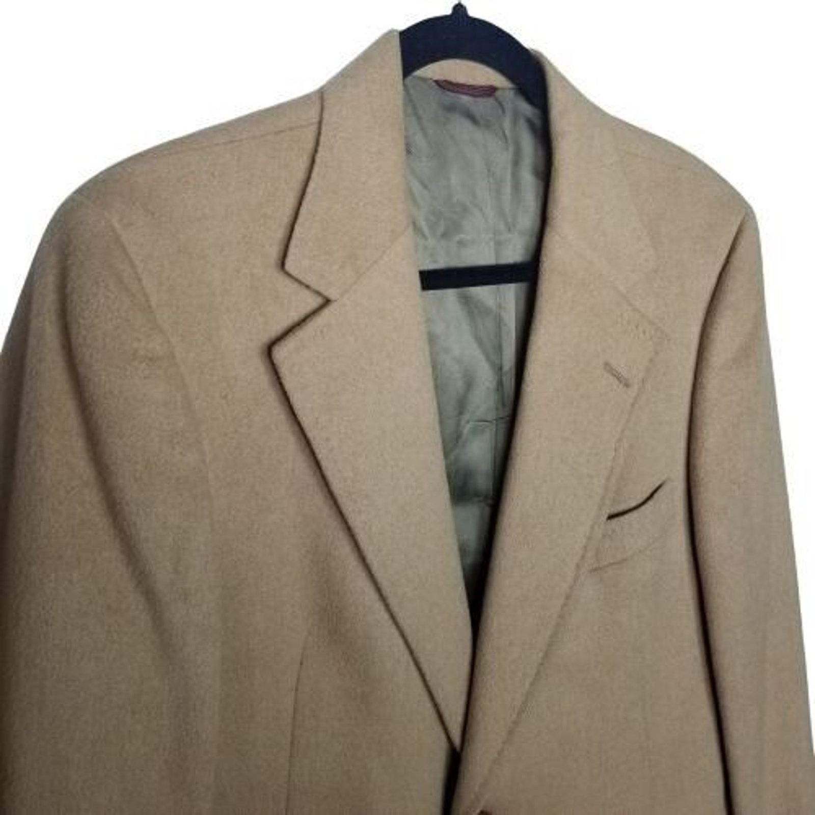 Hart Schaffner Marx Vintage Hart Schaffner & Marx Camel Hair Blazer Sport Coat Size 42R - 4 Thumbnail