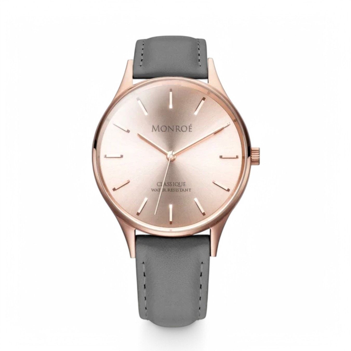 Other Monroe Classique Watch Sunburst Solerose Gray Leather Band Size ONE SIZE - 1 Thumbnail