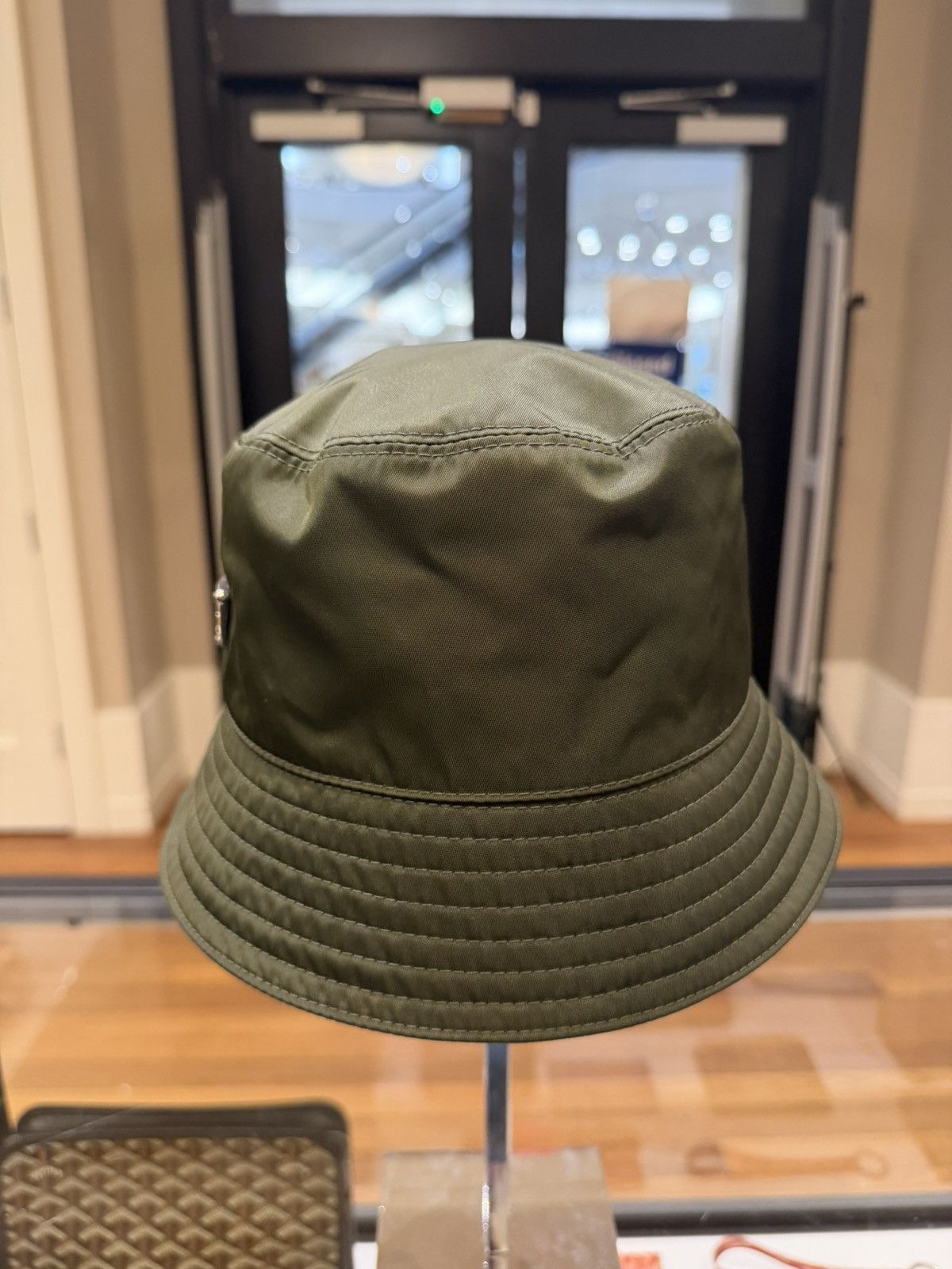 Prada Prada Nylon Bucket Hat - Olive Size ONE SIZE - 2 Thumbnail
