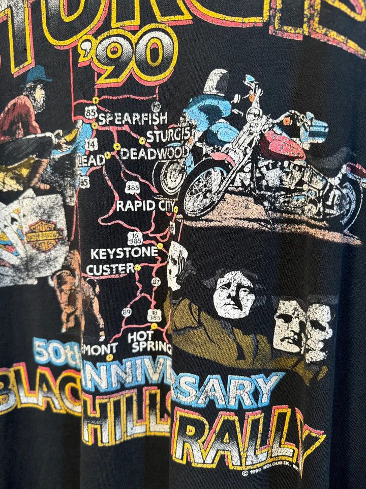 Harley Davidson × Vintage 1990 HARLEY DAVIDSON STURGIS MOTORCYCLE HILLS RALLY XXXL Size US XXL / EU 58 / 5 - 3 Thumbnail