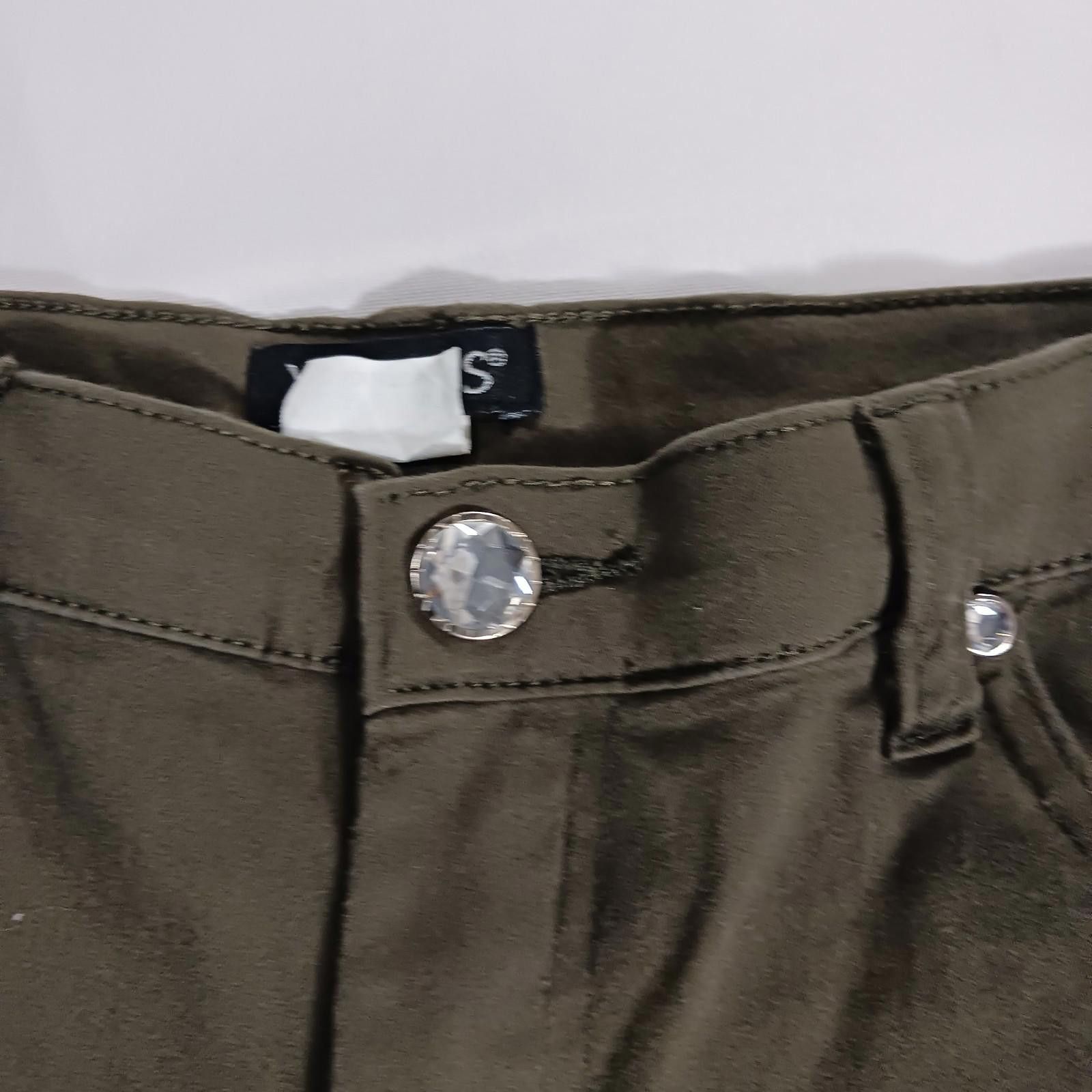 Venus Venus Mid-Rise Women's Green Stretch Leggings Pants Size 10 Size 32" / US 10 / IT 46 - 4 Thumbnail