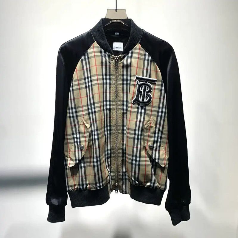 Burberry Burberry Gray Cotton Men's Outerwear Jacket Size US M / EU 48-50 / 2 - 1 Thumbnail