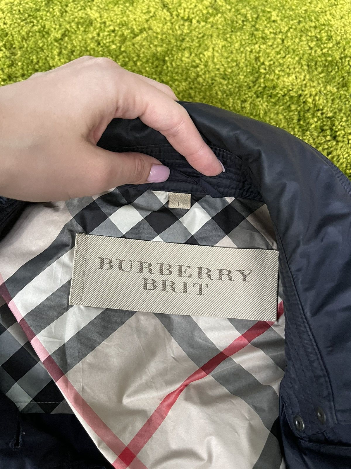 Burberry × Designer Burberry Brit belted down puffer jacket Size L / US 10 / IT 46 - 5 Thumbnail