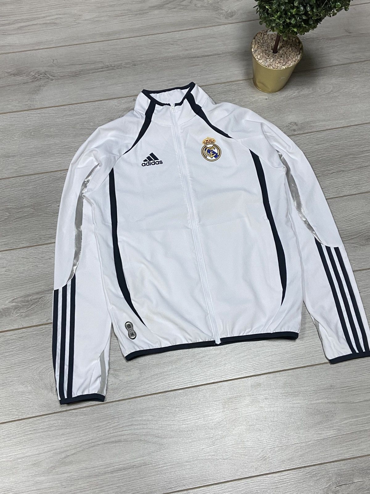 Adidas Inter Milan adidas track jacket white nylon Size US S / EU 44-46 / 1 - 3 Thumbnail
