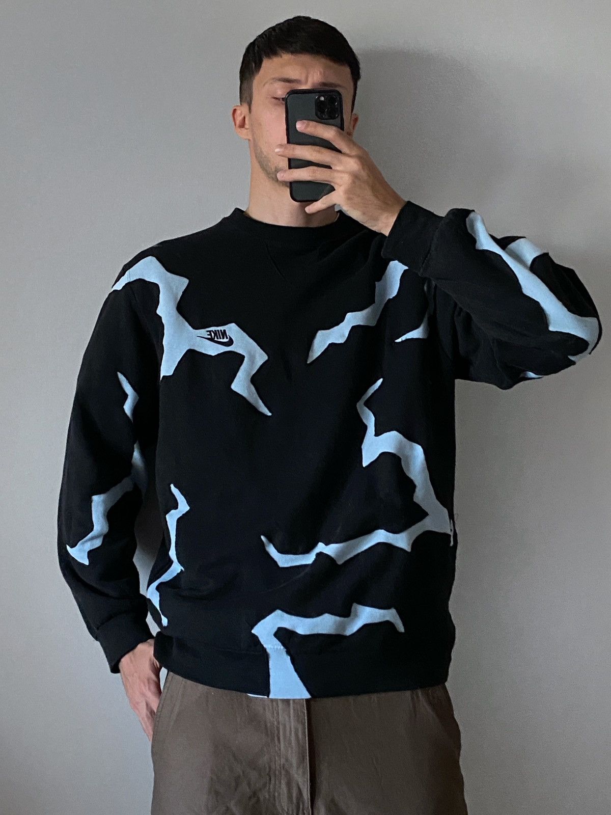Nike Nike cracks reworked sweatshirt Size US L / EU 52-54 / 3 - 5 Thumbnail