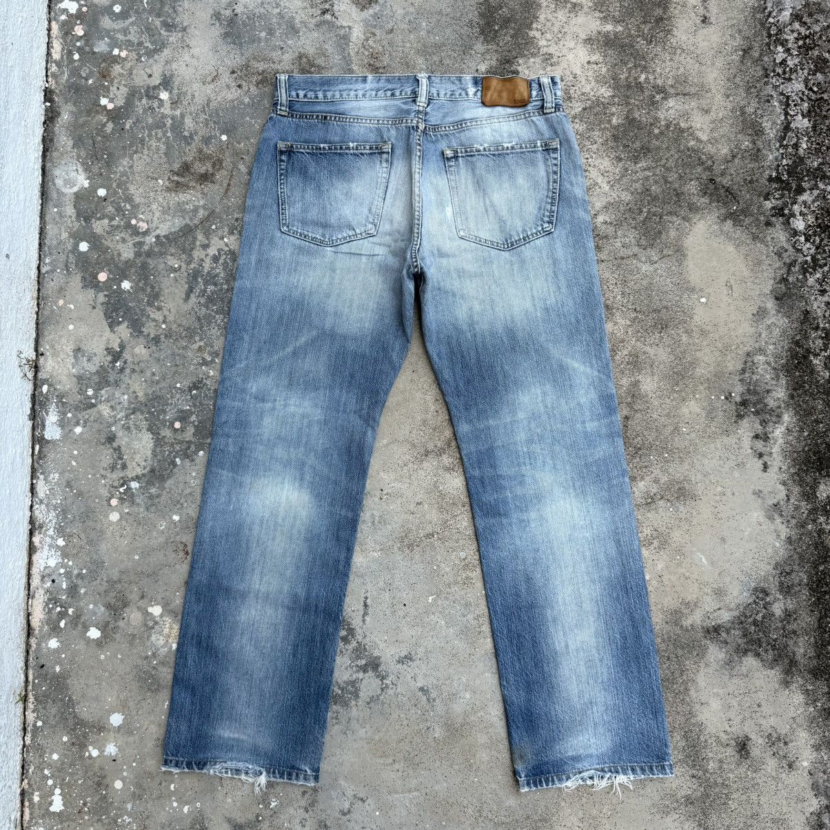 Japanese Brand VINTAGE JAPANESE FADED RIPPED DENIM JEAN PANTS Size US 34 / EU 50 - 2 Thumbnail