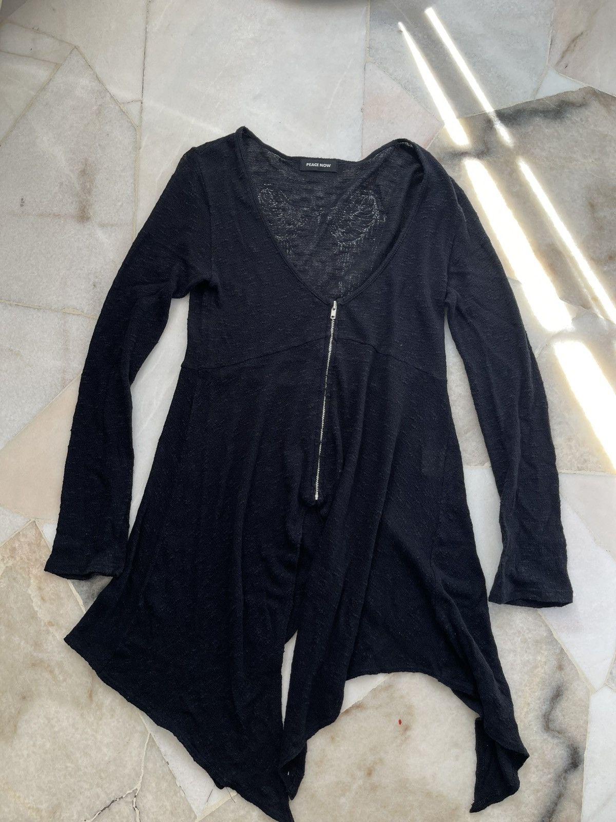 Beauty Beast × If Six Was Nine × Le Grande Bleu (L.G.B.) 2000s Peace Now Vampire Zip Cardigan Size S / US 4 / IT 40 - 10 Thumbnail