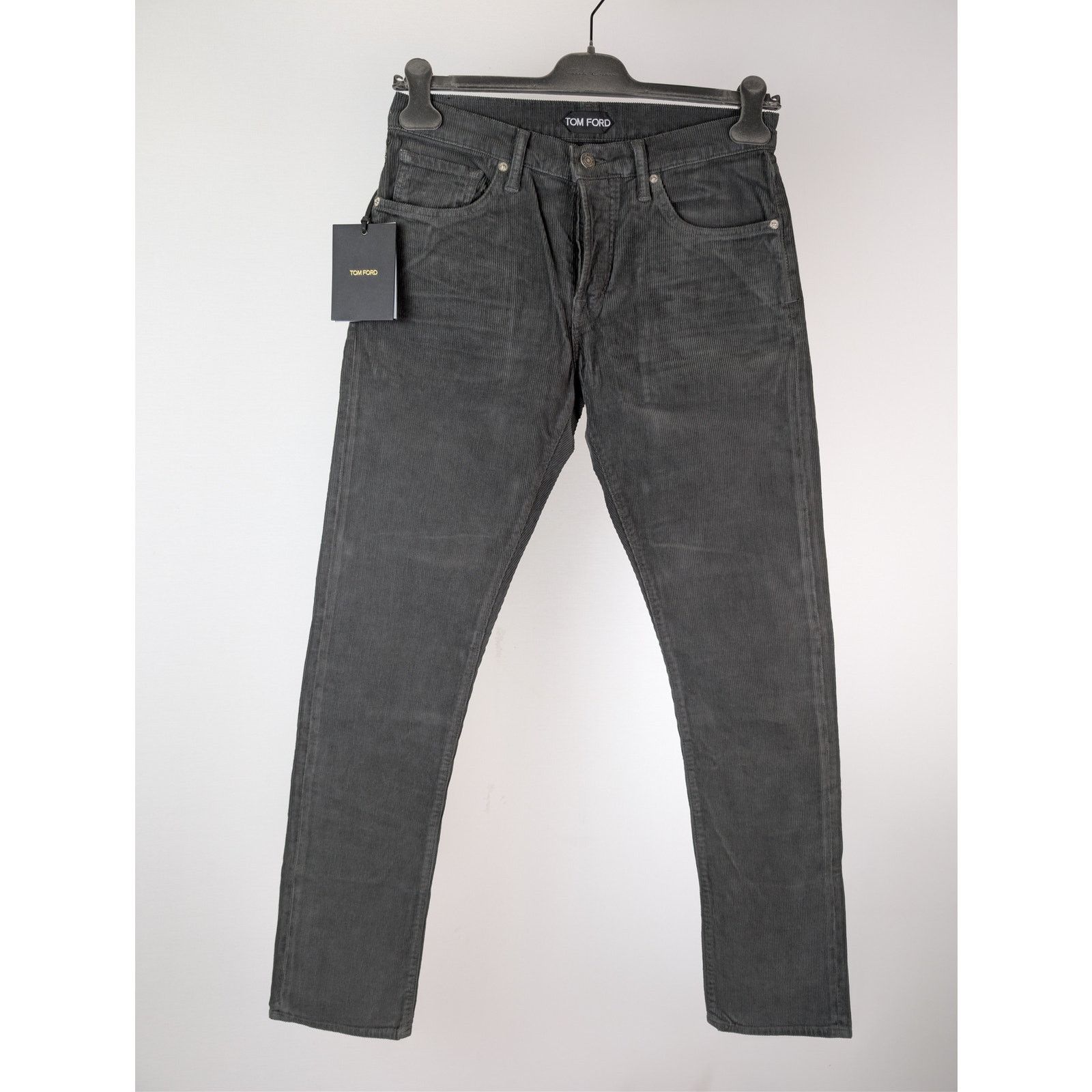 Tom Ford o1rshd1 Slim Fit Coated Denim Jeans in Black / Grey Size US 34 / EU 50 - 10 Thumbnail