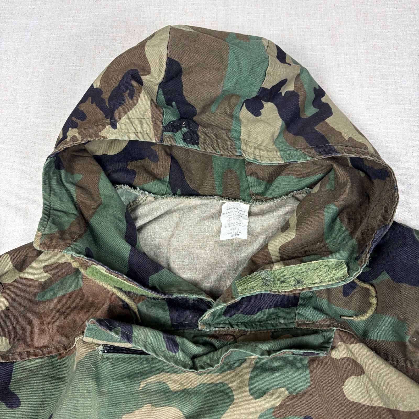 Other Vintage Military Pullover Parka Army Camo Medium Jacket Size US M / EU 48-50 / 2 - 3 Thumbnail