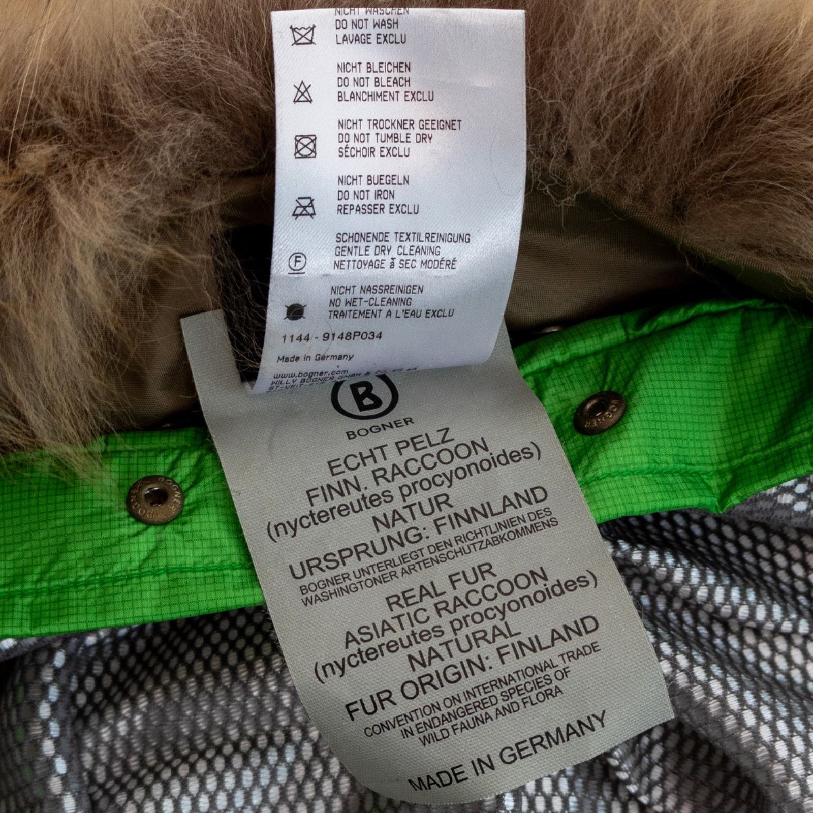 Bogner Bogner Mens Ski Jacket Green Down Fur Hood Sports Coat Sz M Size US M / EU 48-50 / 2 - 13 Thumbnail