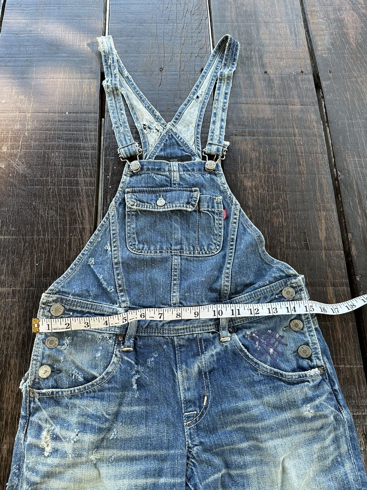 Hysteric Glamour × Vintage Vintage hysteric glamour overall short denim rare design Size 30" / US 8 / IT 44 - 21 Thumbnail