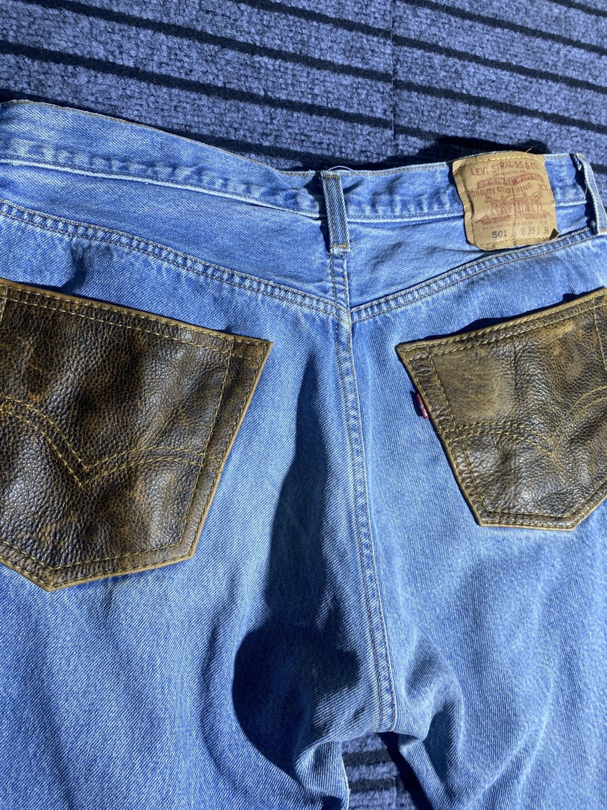 Levi's Vintage Clothing Rare Vintage western reworked levi’s 501 Size US 35 - 8 Thumbnail