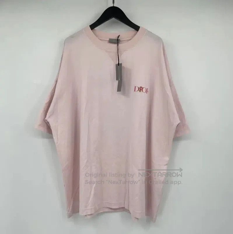 Dior Dior Pink Cotton Short Sleeve T-Shirt . Size US XL / EU 56 / 4 - 1 Thumbnail