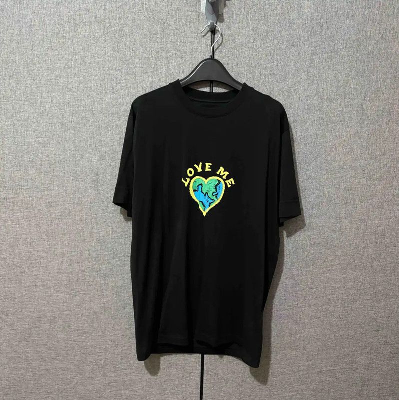 Givenchy Givenchy Black Cotton Logo T-Shirt 0089 Size US M / EU 48-50 / 2 - 1 Thumbnail