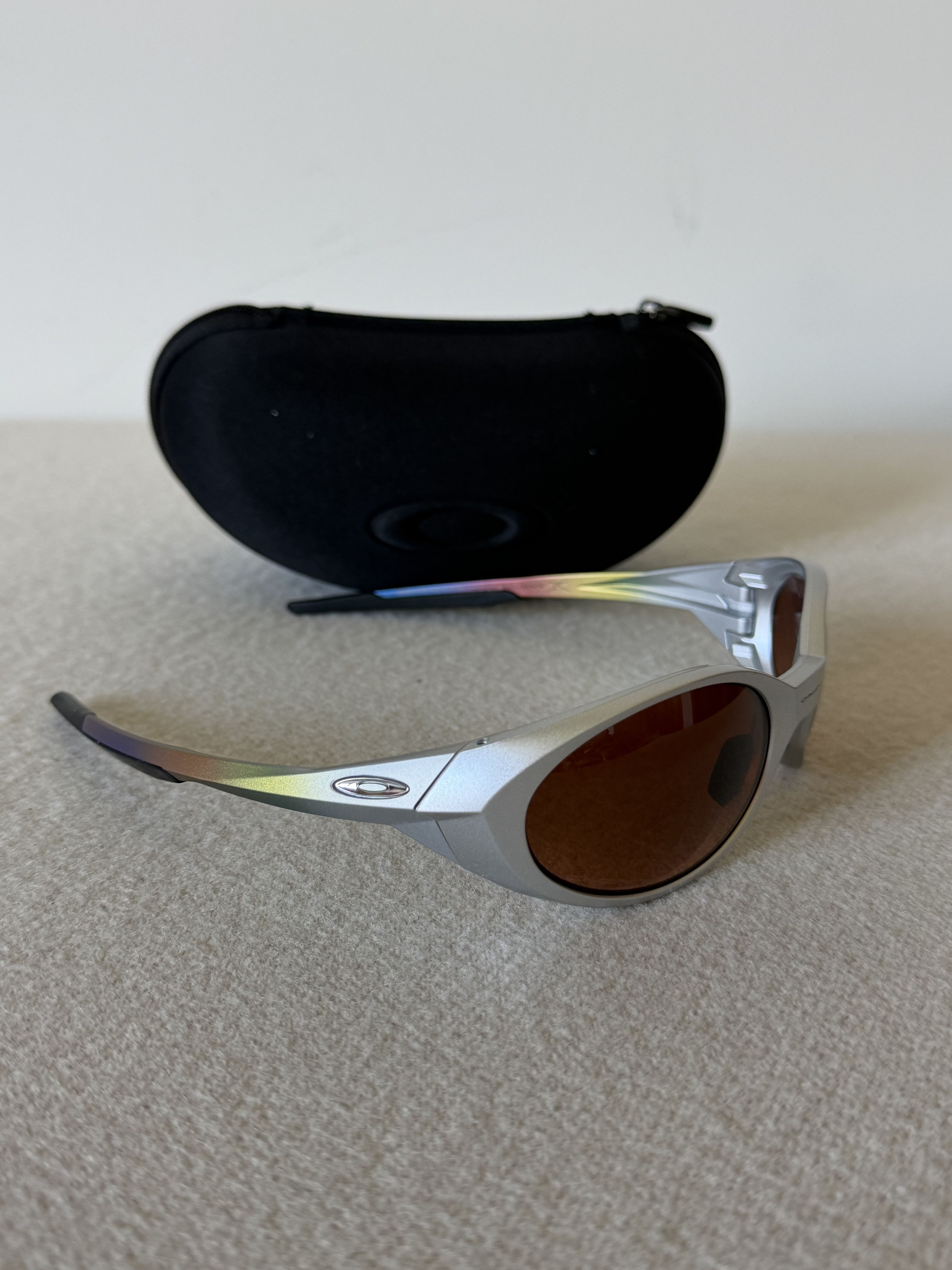 Oakley × Vintage 90s Oakley Cheetah Print Eye Jacket Sunglasses