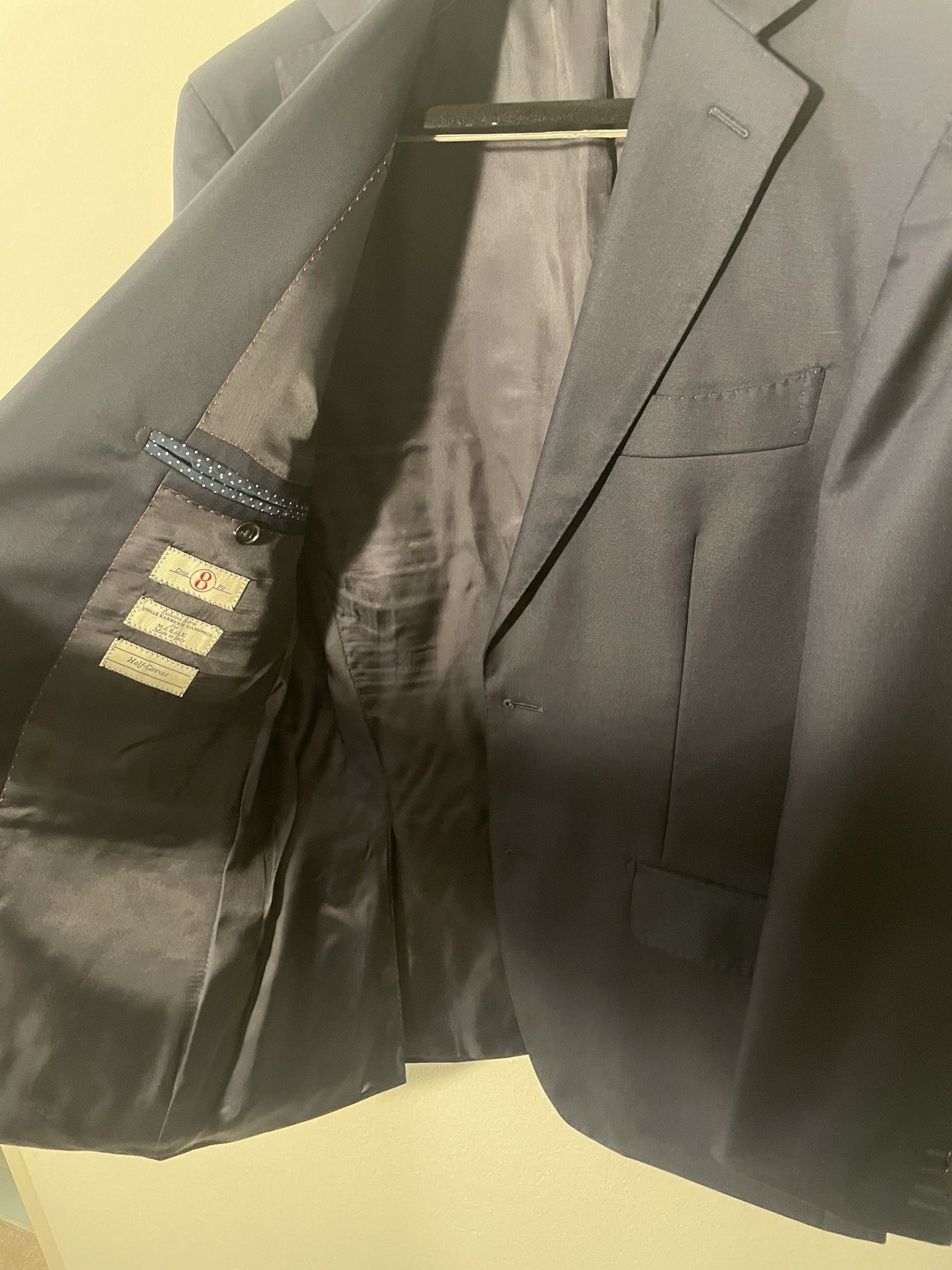 M.J. Bale MJ Bale navy suit jacket. Size 40R - 10 Thumbnail