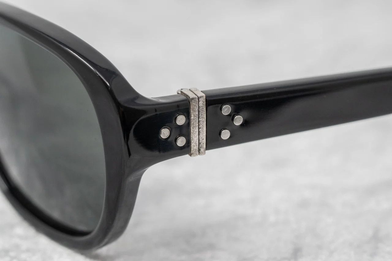 Ann Demeulemeester Ann Demeulemeester Sunglasses Oval Black and Grey Size ONE SIZE - 11 Thumbnail