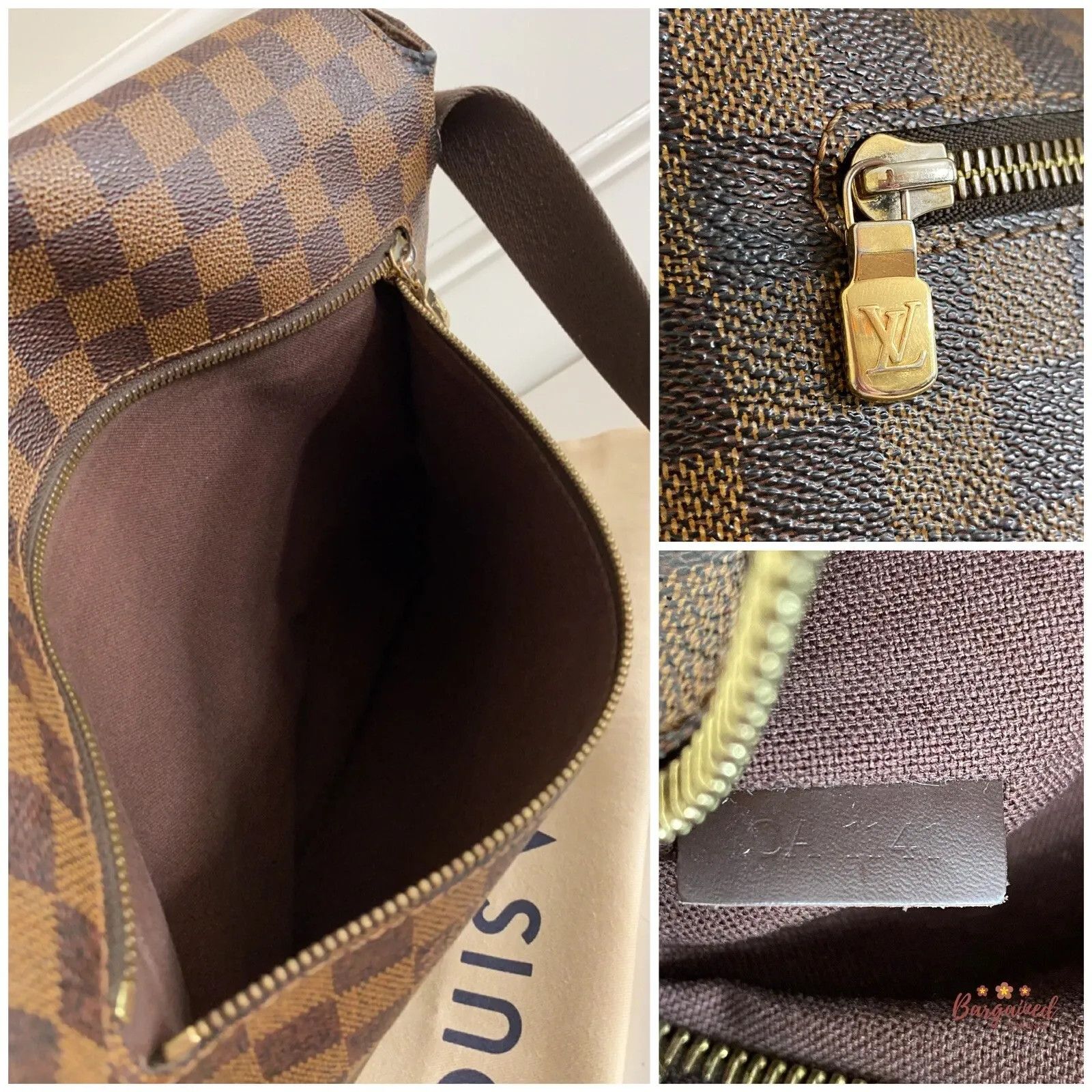 Louis Vuitton Louis Vuitton Damier Ebene Canvas Brooklyn MM Crossbody Bag Size ONE SIZE - 10 Thumbnail