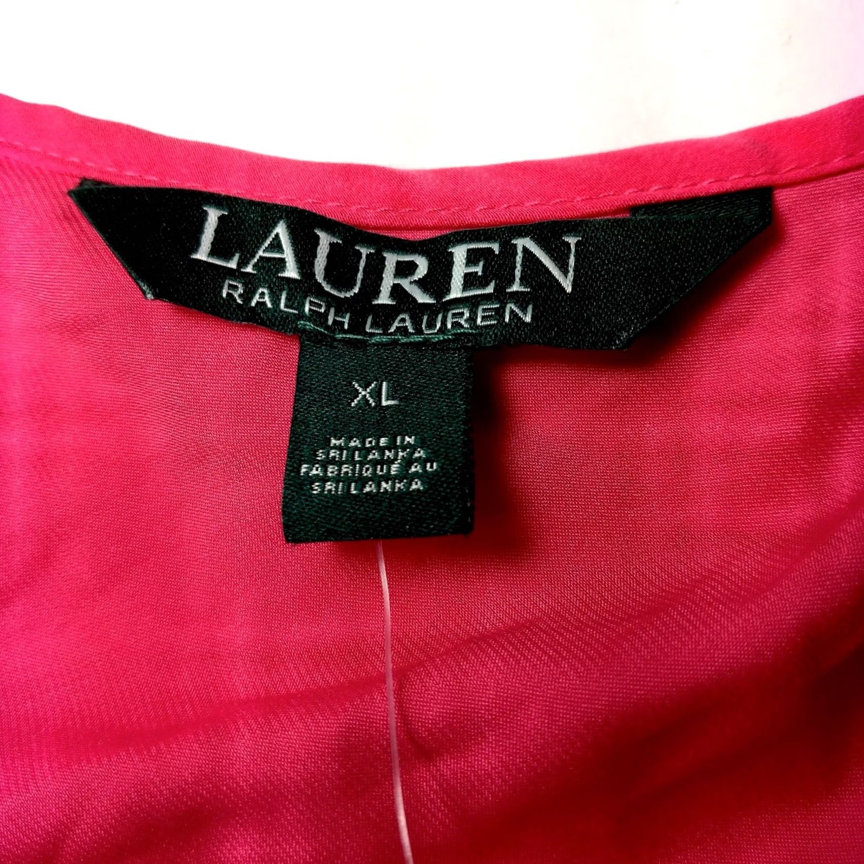Ralph Lauren Lauren Ralph Lauren Tank Shirt Women XL Pink Hibiscus Lightweight Sleeveless Cami Top Size XL / US 12-14 / IT 48-50 - 6 Thumbnail
