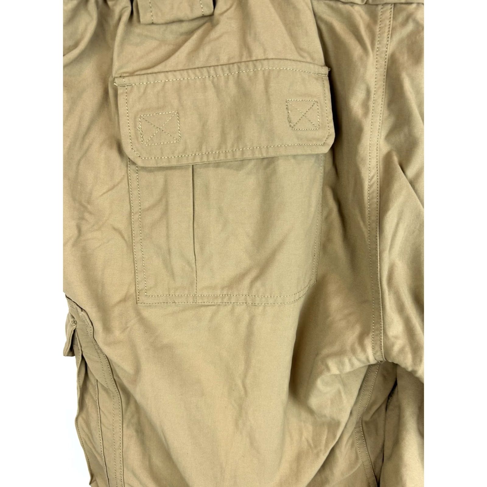 Vintage Duluth Trading Co. Pants Men 2XL Khaki Flat Front Cargo 7 Pockets 42x32 Beige Nylon Polyester Regular Straight User-? Size US 39 - 6 Thumbnail
