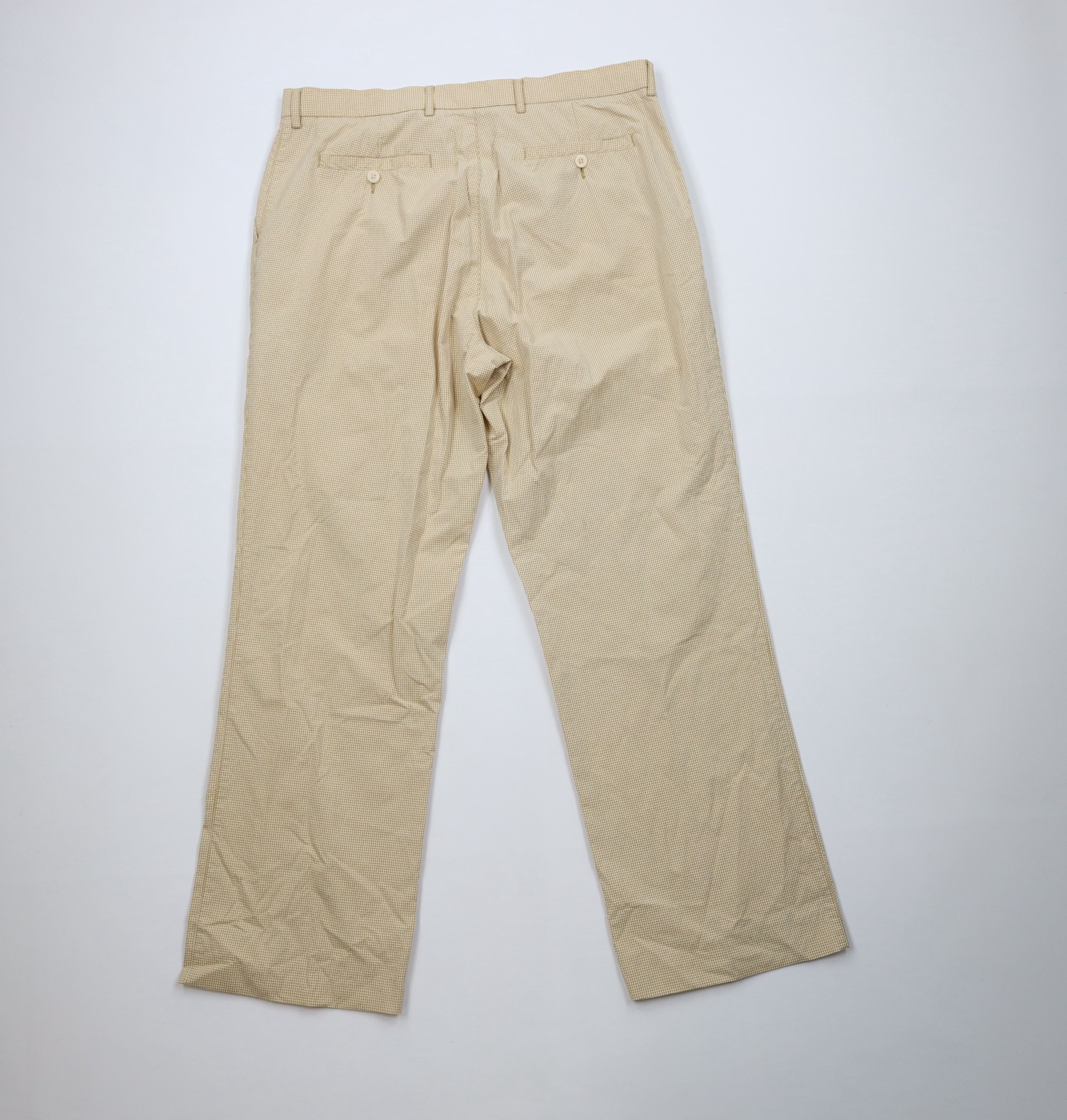 Vintage Vintage 90s Streetwear Wide Leg Chino Pants Beige Plaid Size US 36 / EU 52 - 9 Thumbnail