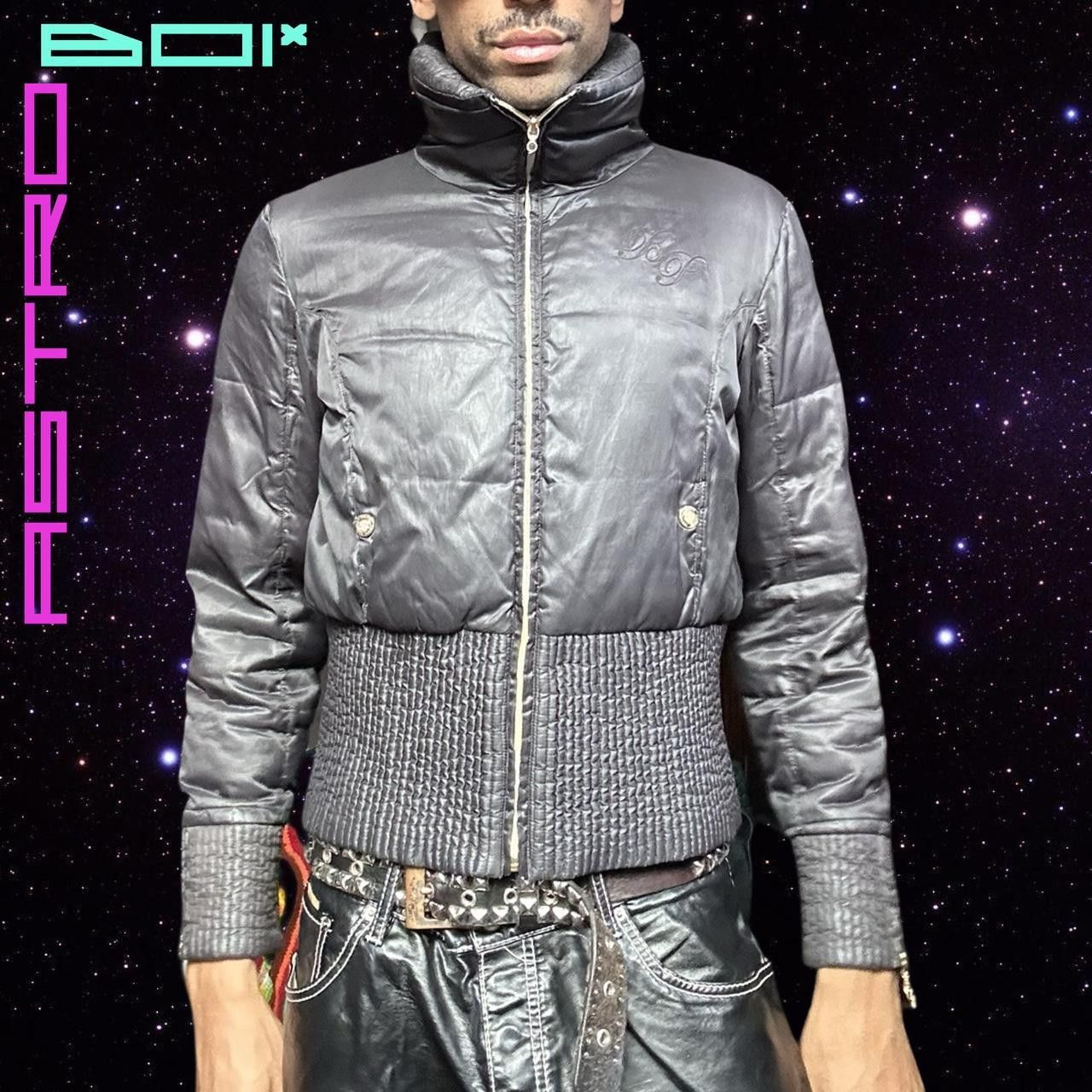 Vintage Vintage Baby Phat Black Coated Puffer Jacket - Large Size L / US 10 / IT 46 - 7 Thumbnail