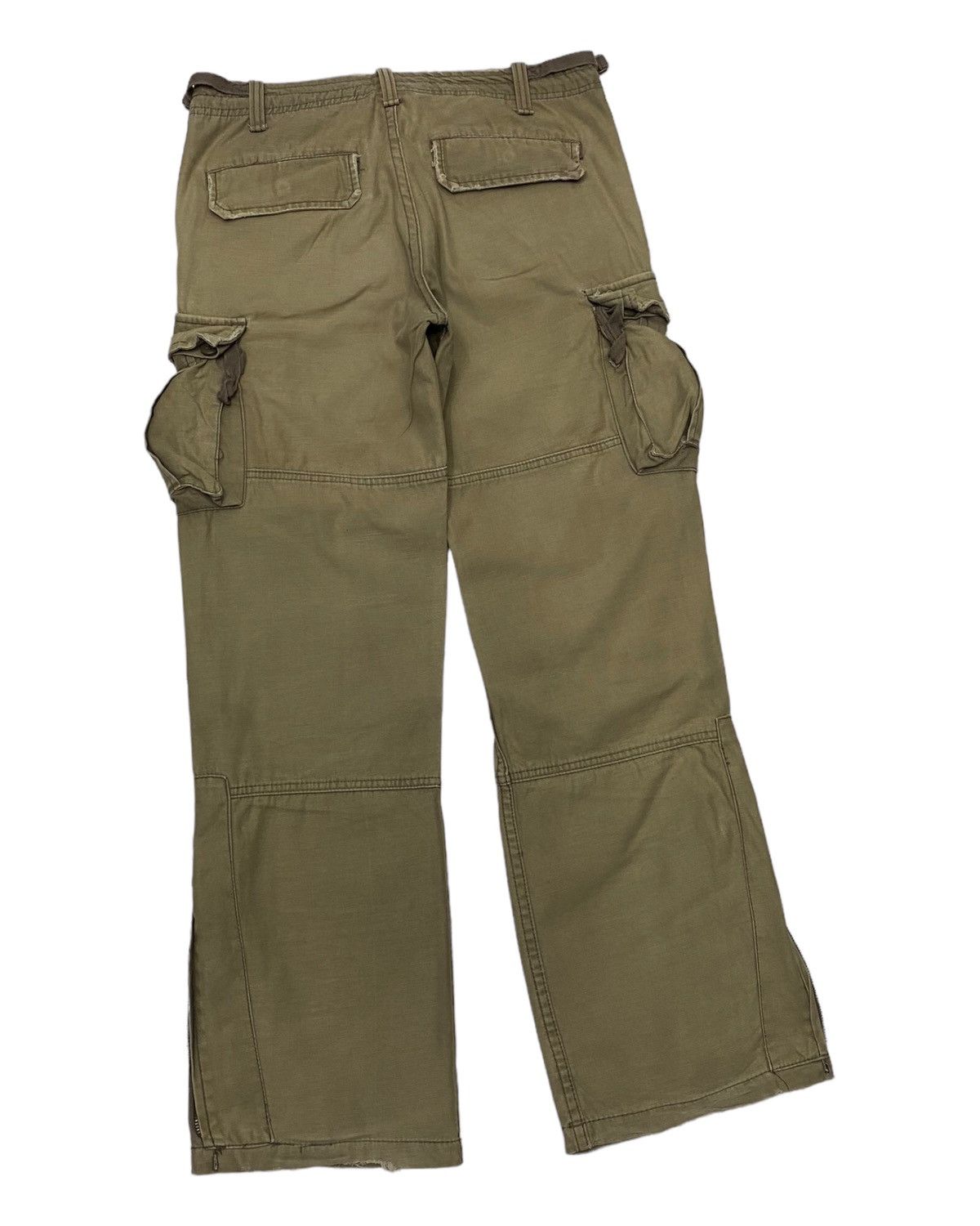 20471120 🔥FLARE CARGO PANTS MULTI POCKET JUNGLE STORM FLARE CARGO Size US 32 / EU 48 - 4 Thumbnail