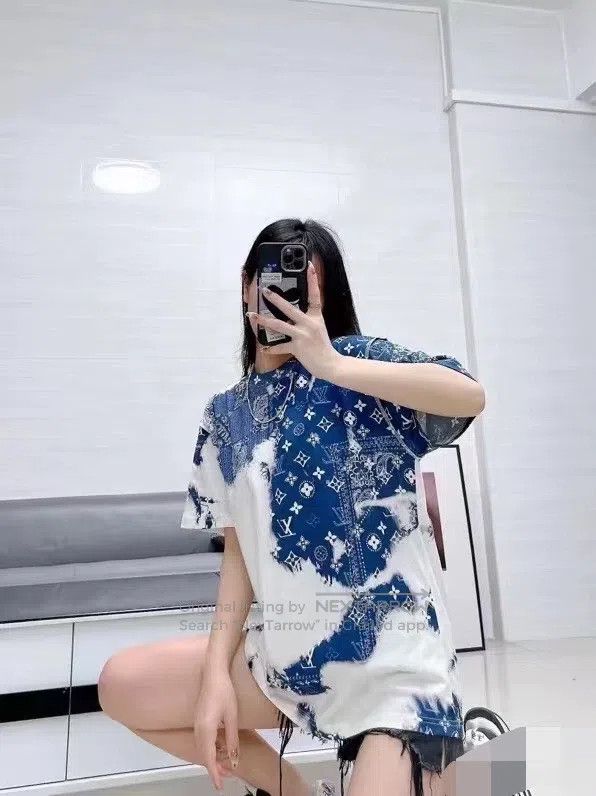 Louis Vuitton full cashew flower logo short sleeves