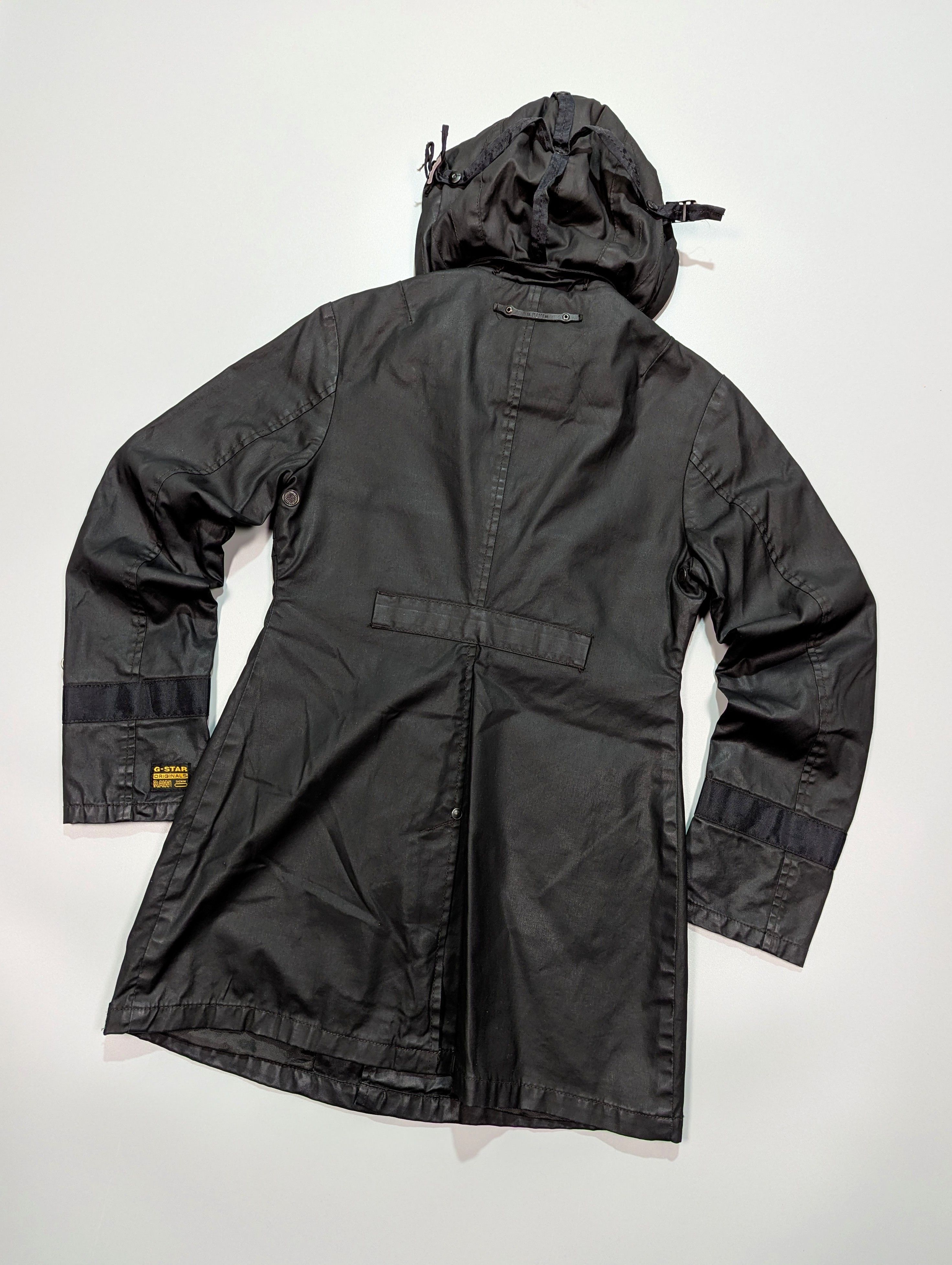 G-Star G - Star RAW Shefton Hooded Womens Black Long Coat/Jacket Size S / US 4 / IT 40 - 8 Thumbnail