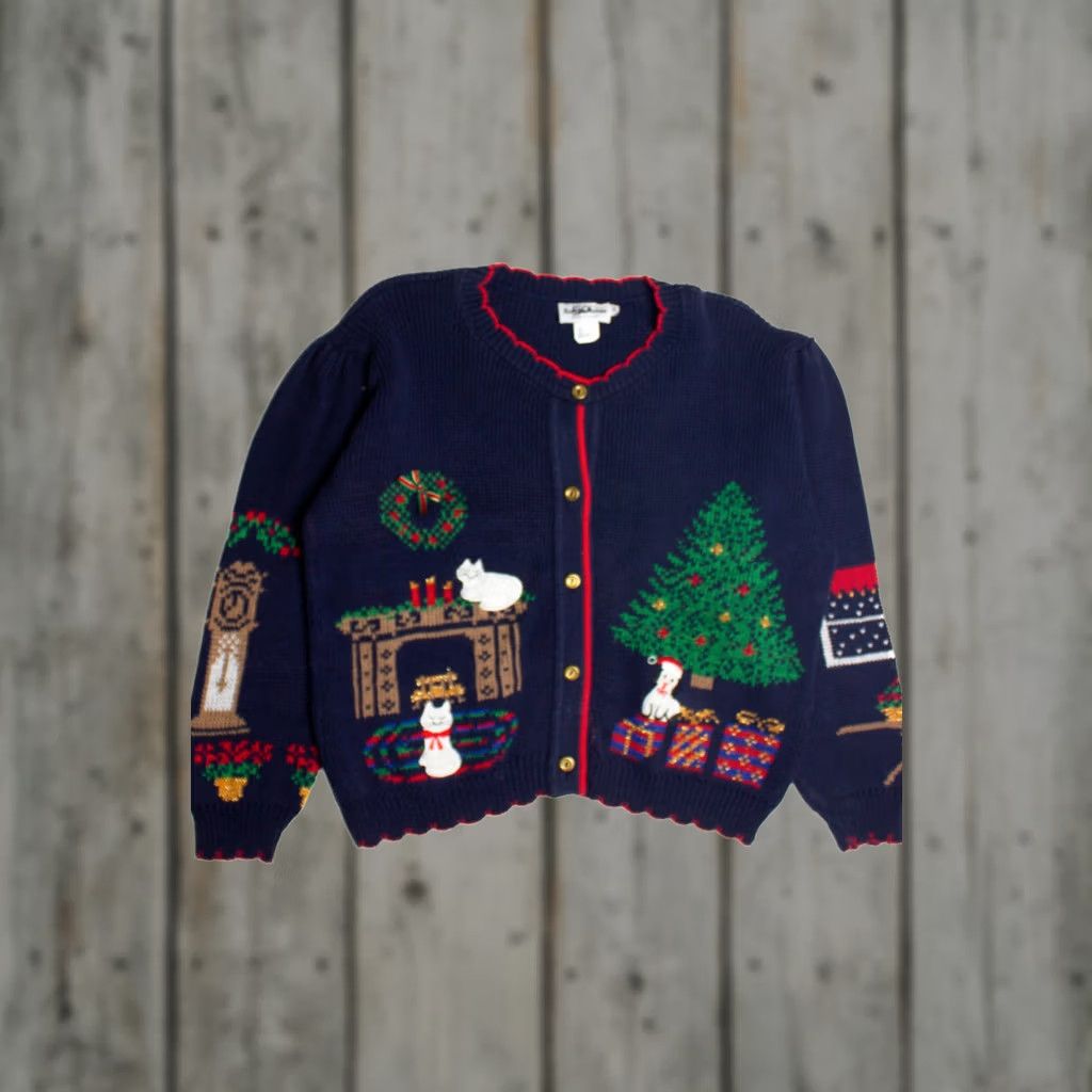 Vintage Bonnie Noble Ugly Christmas Sweater 59773 S Vintage Ragstock Christmas Womens Mens Boys Girls Size S / US 4 / IT 40 - 1 Thumbnail