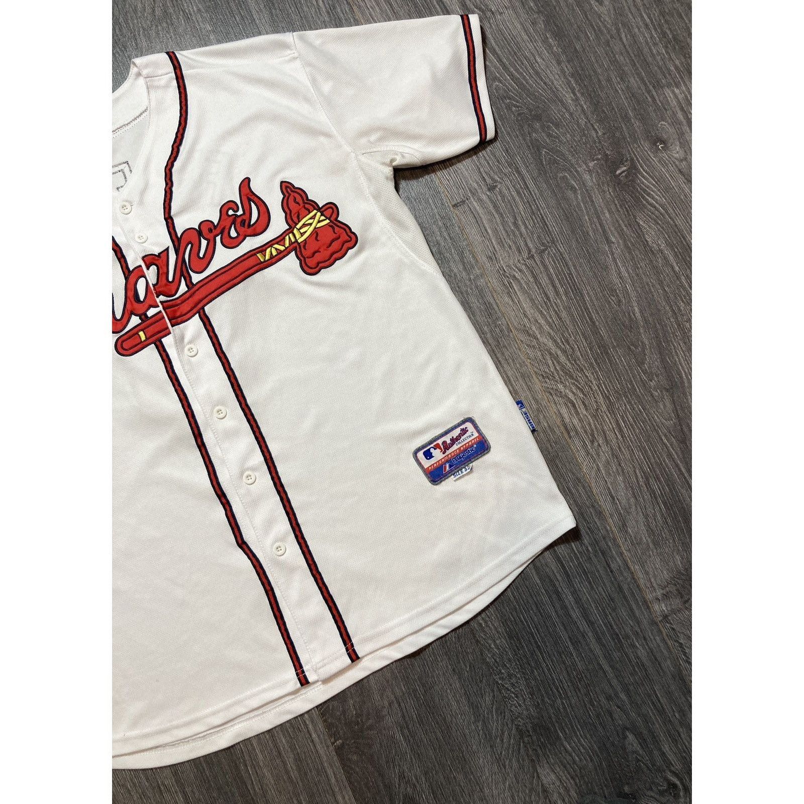 NFL × Vintage 90s Majestic Atlanta Braves Baseball Jersey Freeman Size US L / EU 52-54 / 3 - 2 Thumbnail