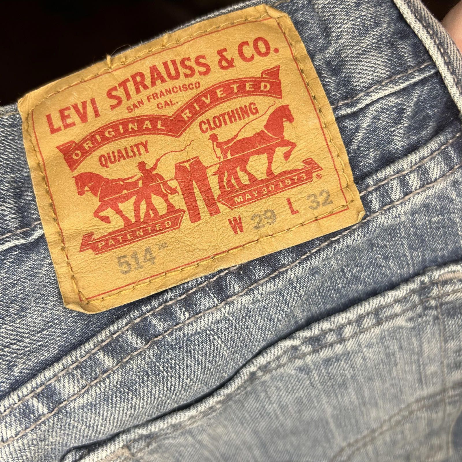 Levi's Levi's 514 Men's Jeans - Classic Denim Coolness Size US 29 - 3 Thumbnail