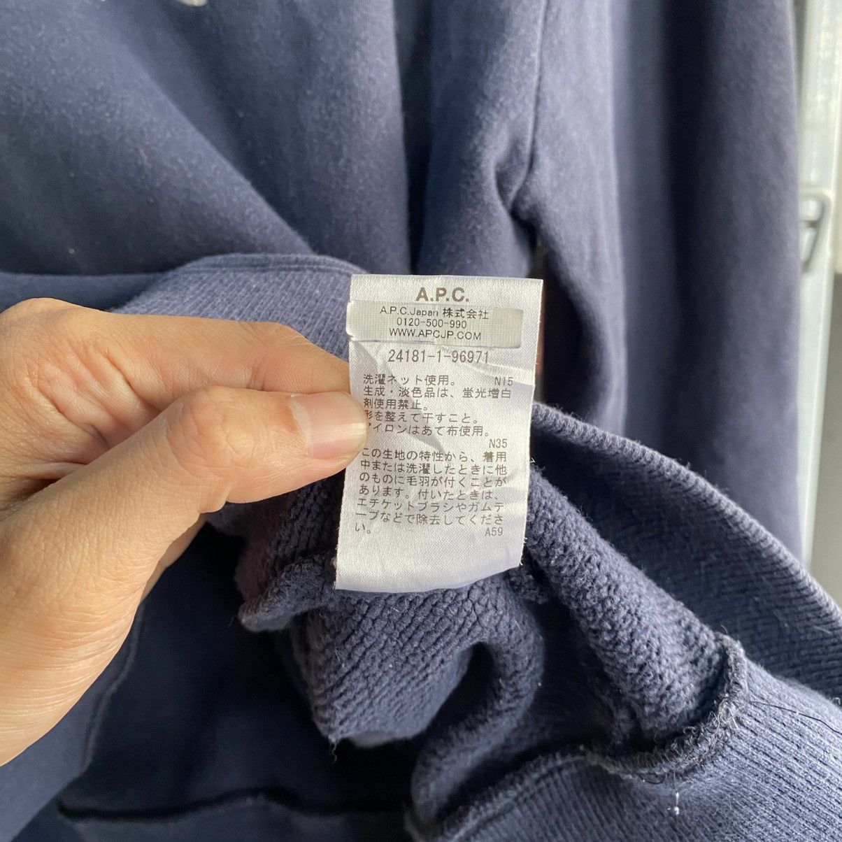 A.P.C. A.P.C Men’s Rue Madame Paris Crewneck Sweatshirt M Boxy Size US M / EU 48-50 / 2 - 10 Thumbnail