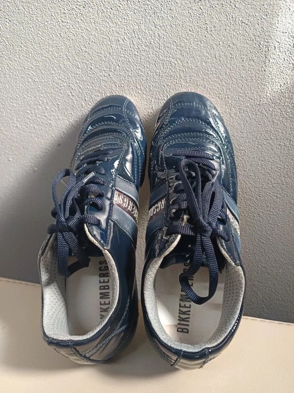 Dirk Bikkembergs Leather DB Trainers Shoes Football Sneakers Rare opium Size US 7 / IT 37 - 11 Thumbnail