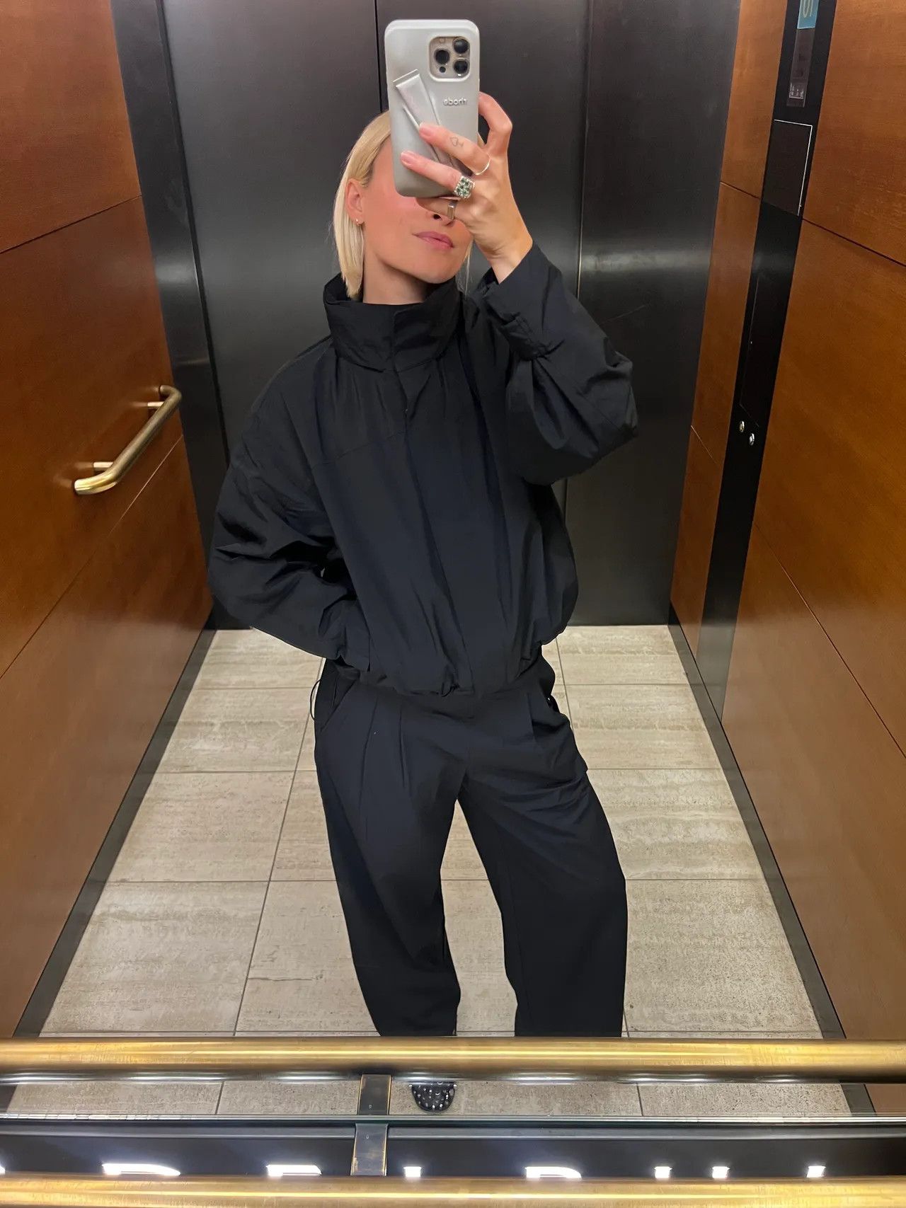Celine Embroidered Wool Teddy Blouson