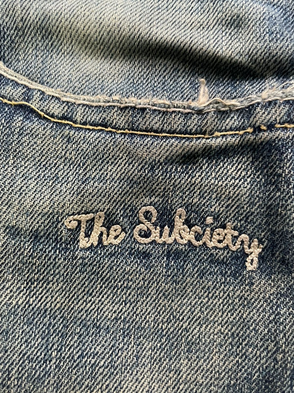 Japanese Brand Subciety Selvedge Distresed Denim Size US 34 / EU 50 - 25 Thumbnail